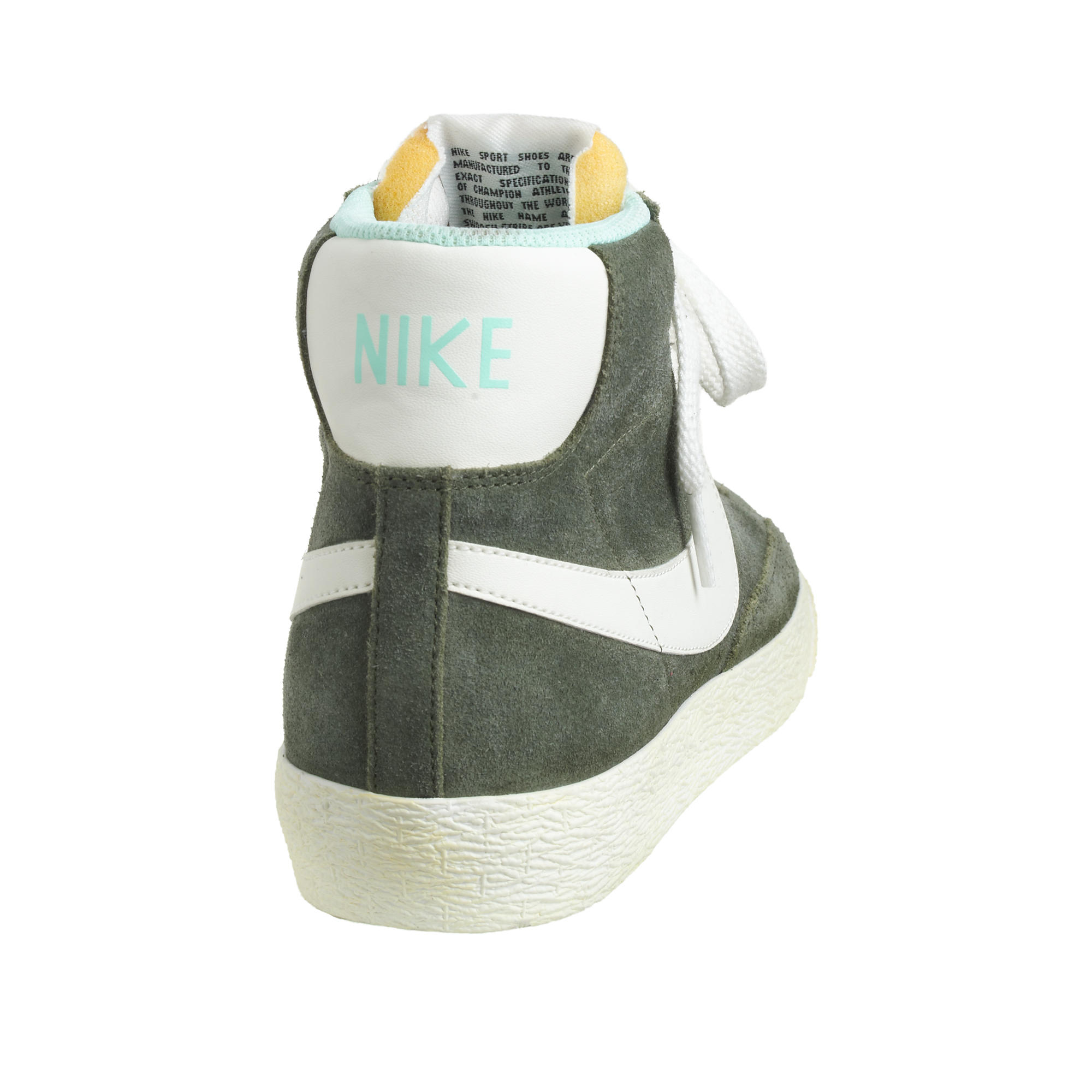 J.Crew Women's Nike Suede Blazer Mid Vintage Sneakers in Green | Lyst