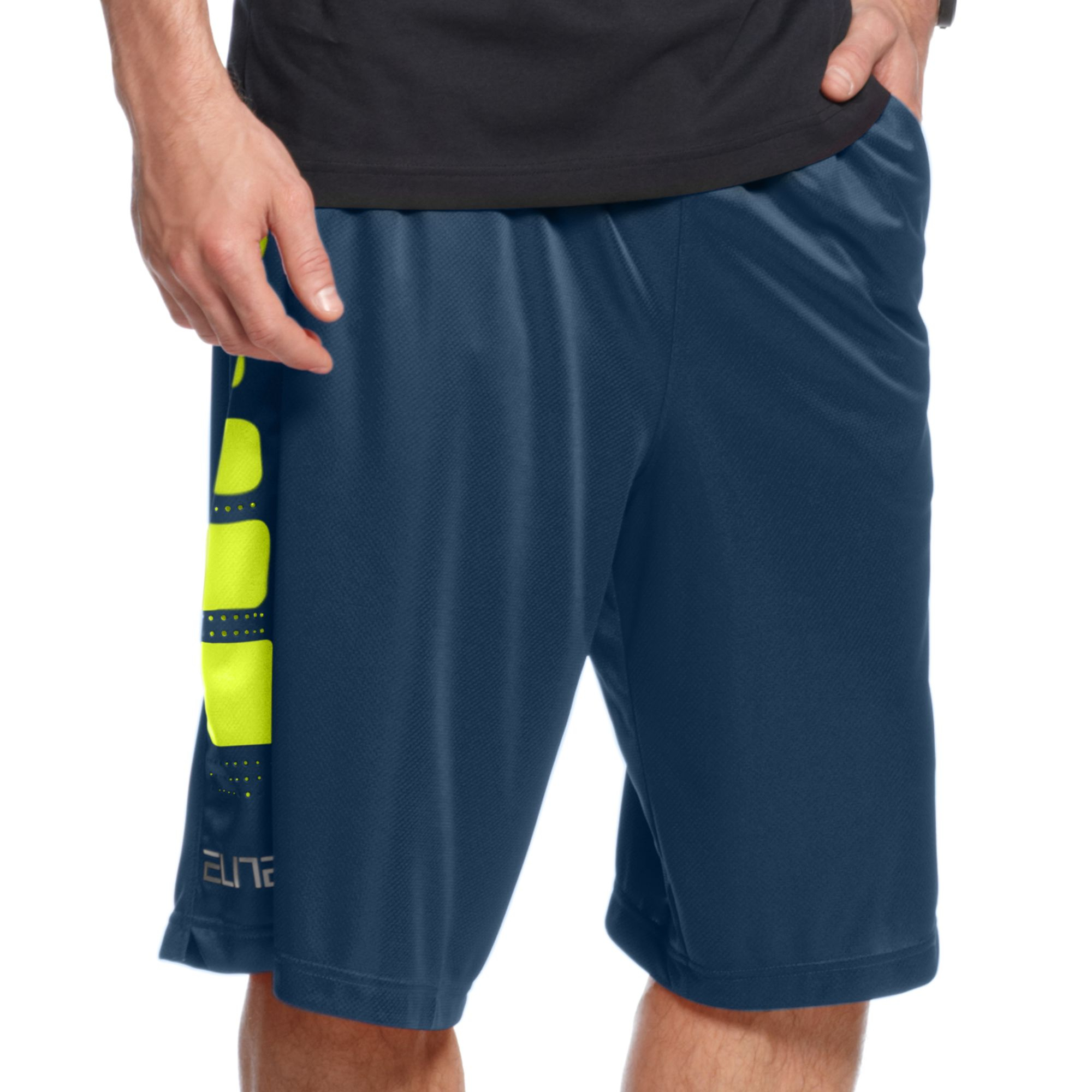Nike Elite Stripe Basketball Shorts in Blue for Men - Lyst