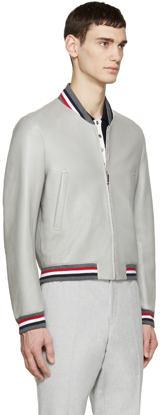 thom browne leather jacket