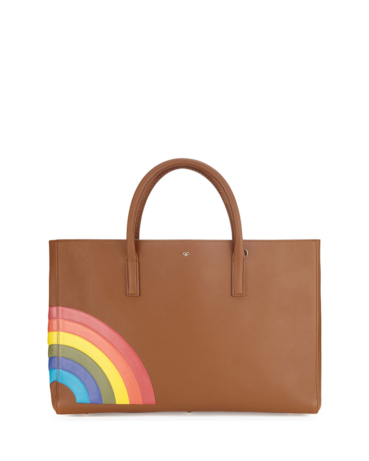 Anya hindmarch Ebury Maxi Featherweight Rainbow Tote Bag in Brown Lyst