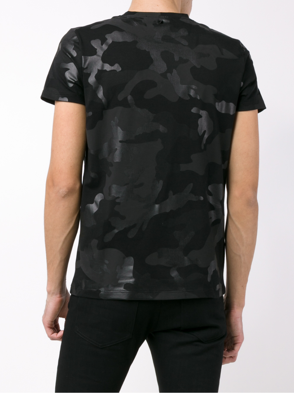 Valentino Camouflage T-shirt in Black for Men | Lyst