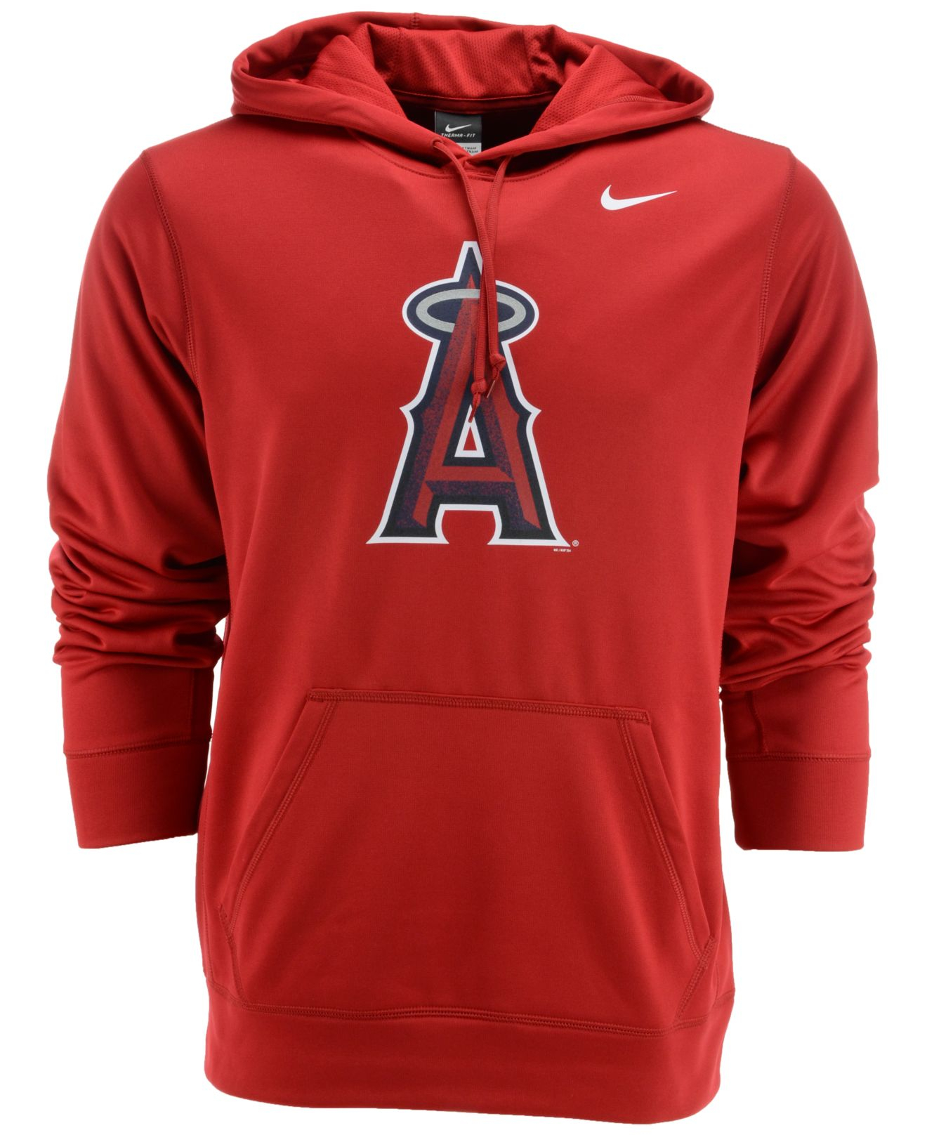 Nike Mens Los Angeles Angels Of Anaheim Thermafit Hoodie in Red for Men ...