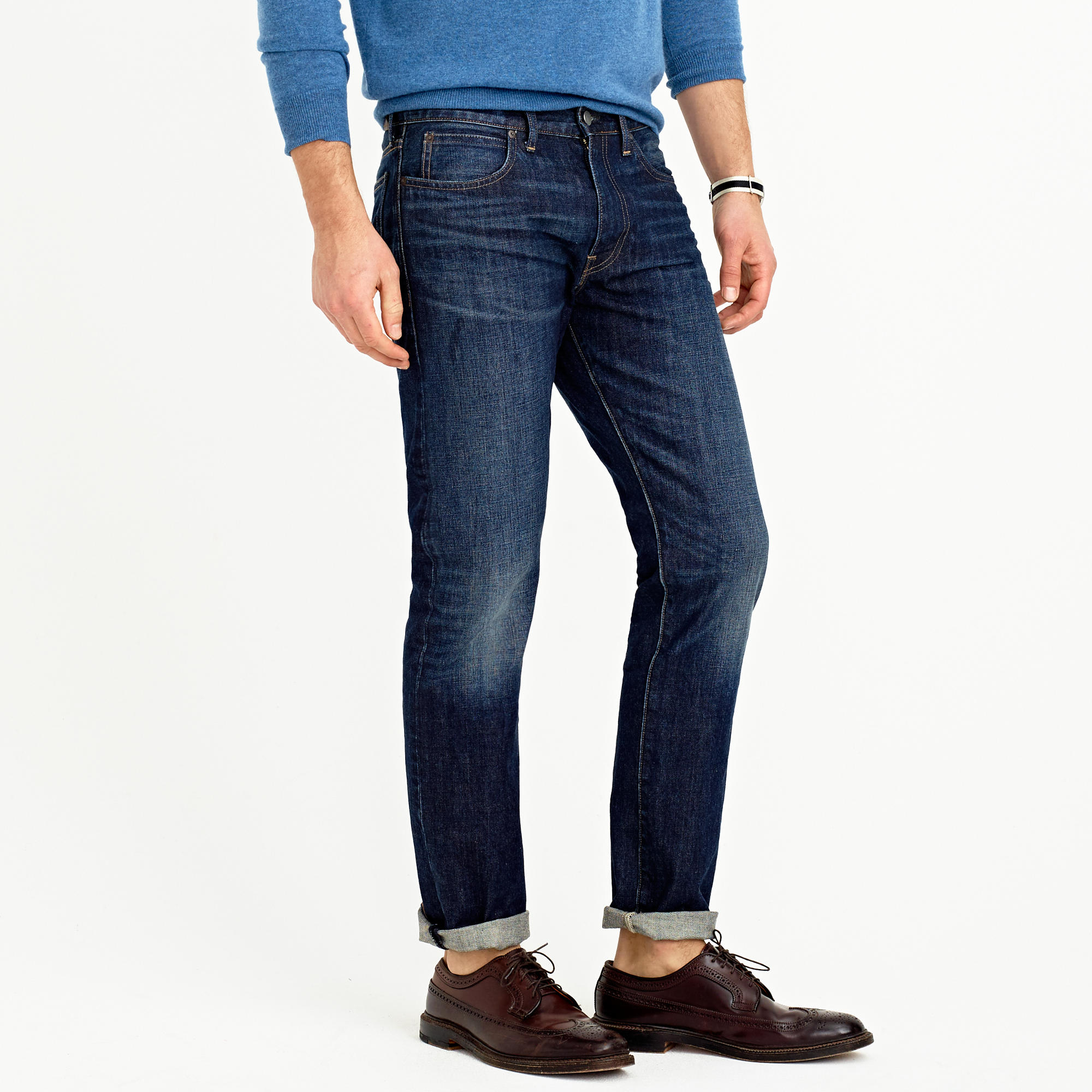 dark indigo wash jeans