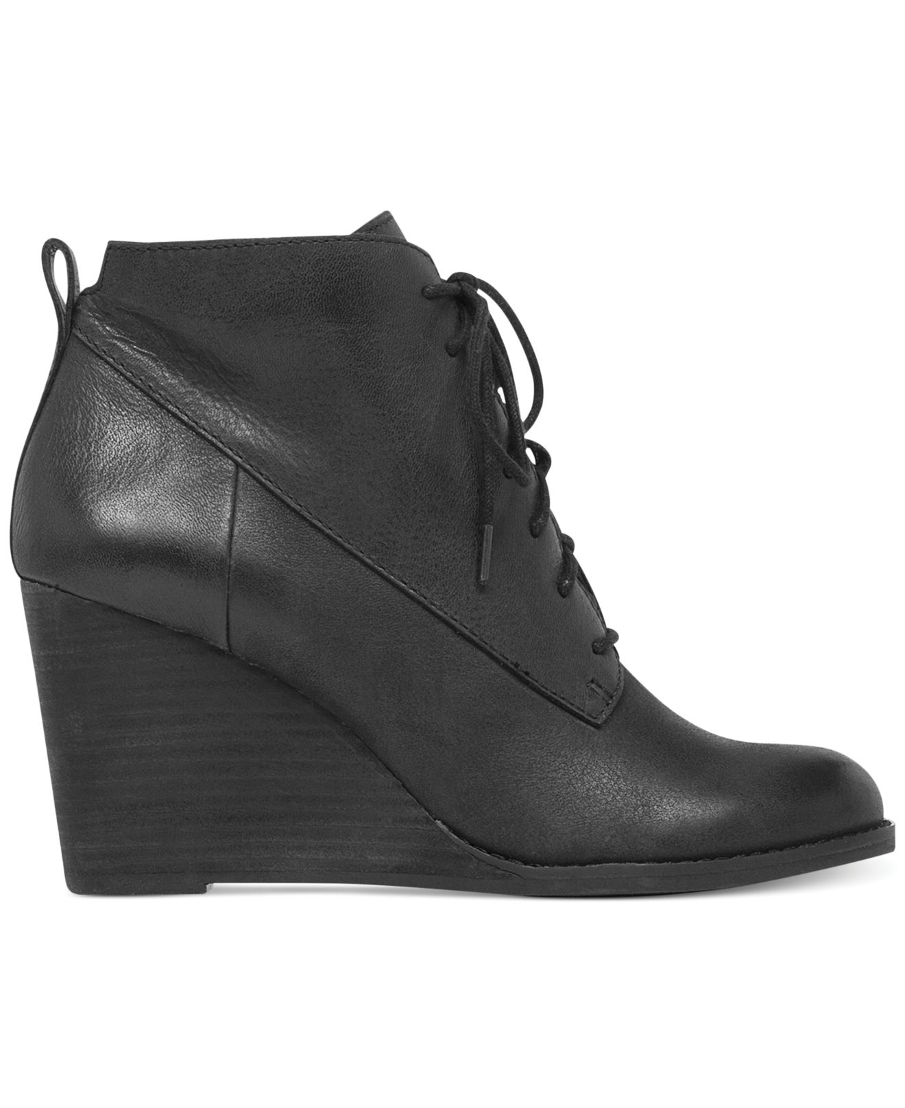 Lyst - Lucky Brand Women'S Yoanna Wedge Booties in Black