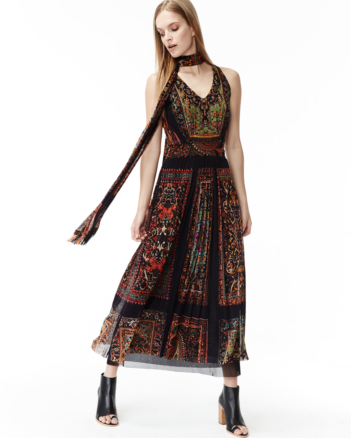 fuzzi maxi dress