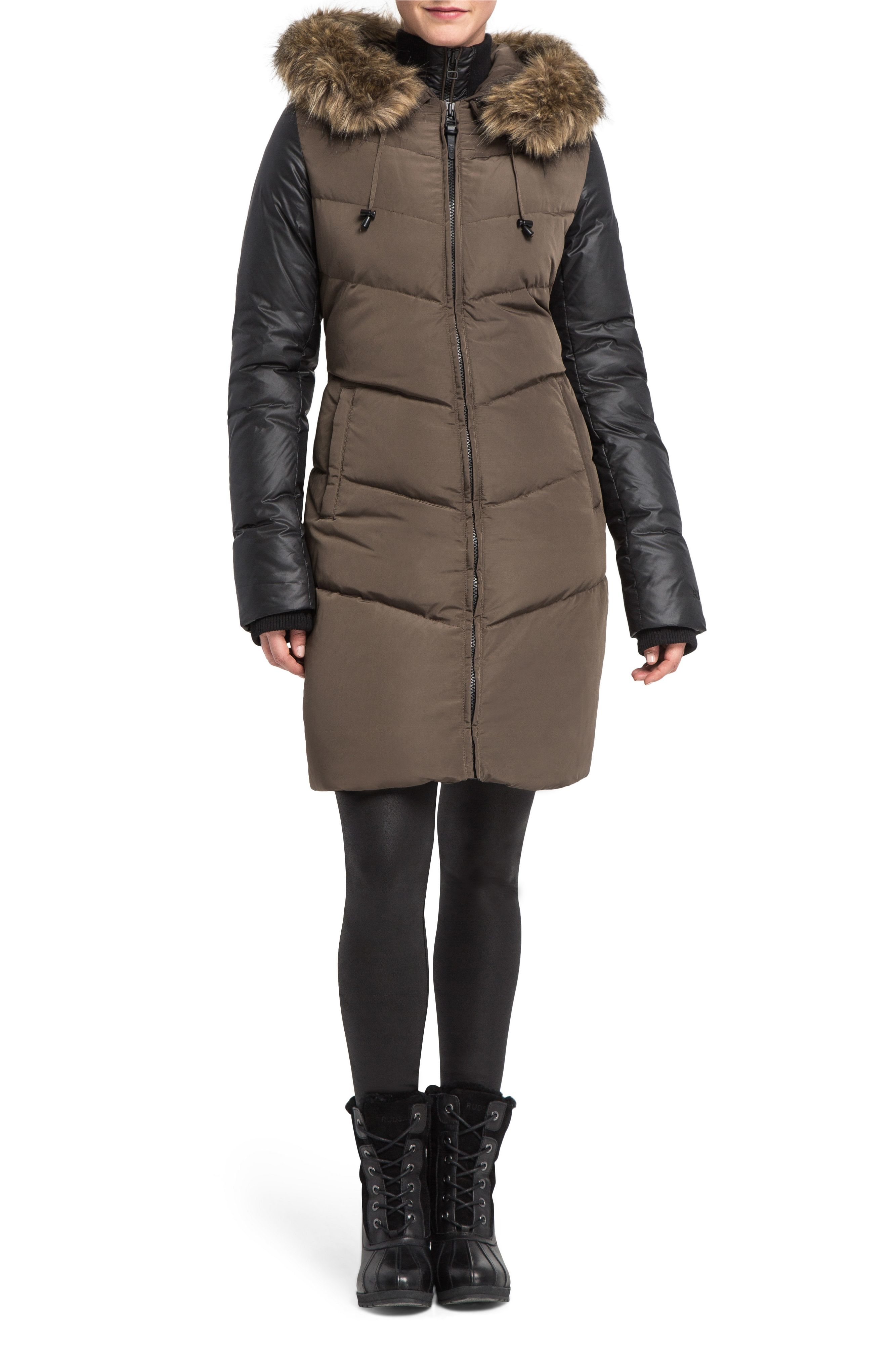 Rud by rudsak Ashley Elegant Long Down Coat in Brown Lyst