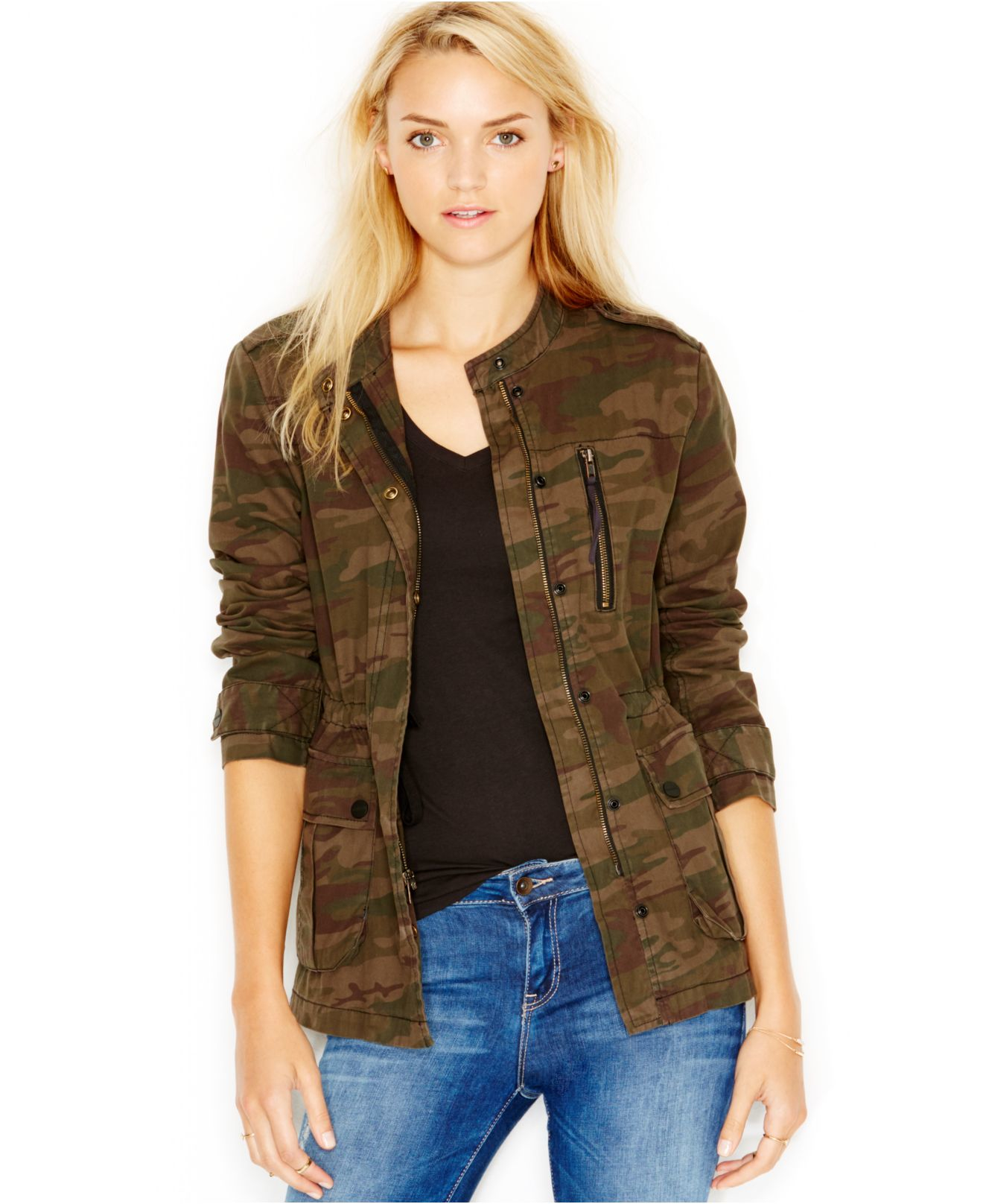 Sanctuary Camouflage-print Military Jacket in Green (Heritage) | Lyst