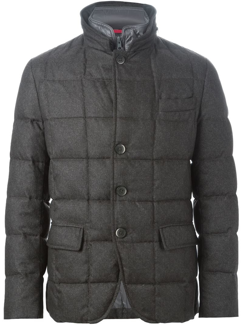 It's free shipping made easy Keep cosy all the while looking stylish with this navy short coat. Constructed with a plush padded outer, design features include a cosy funnel neck, alongside a zip front fastening, two zip close front pockets and cuffed long sleeves. • Zip front fastening • Two zip close front pockets •.