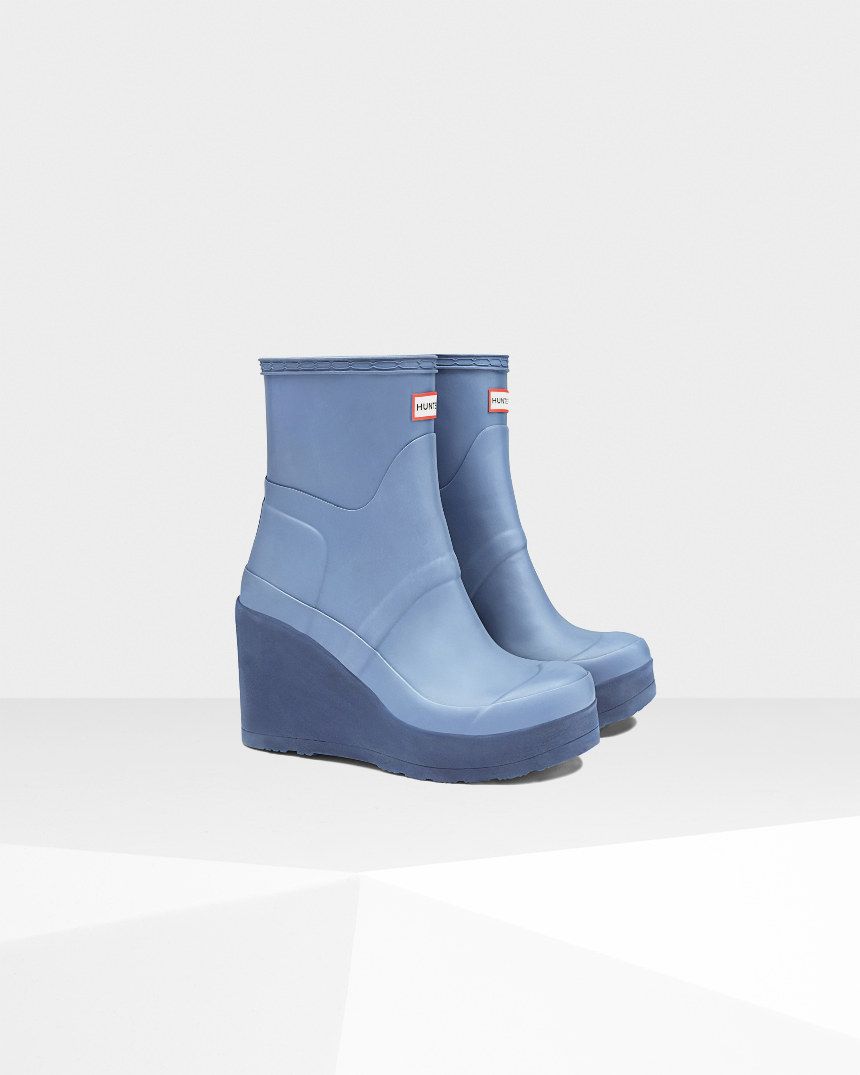 ankle wedge rain boots