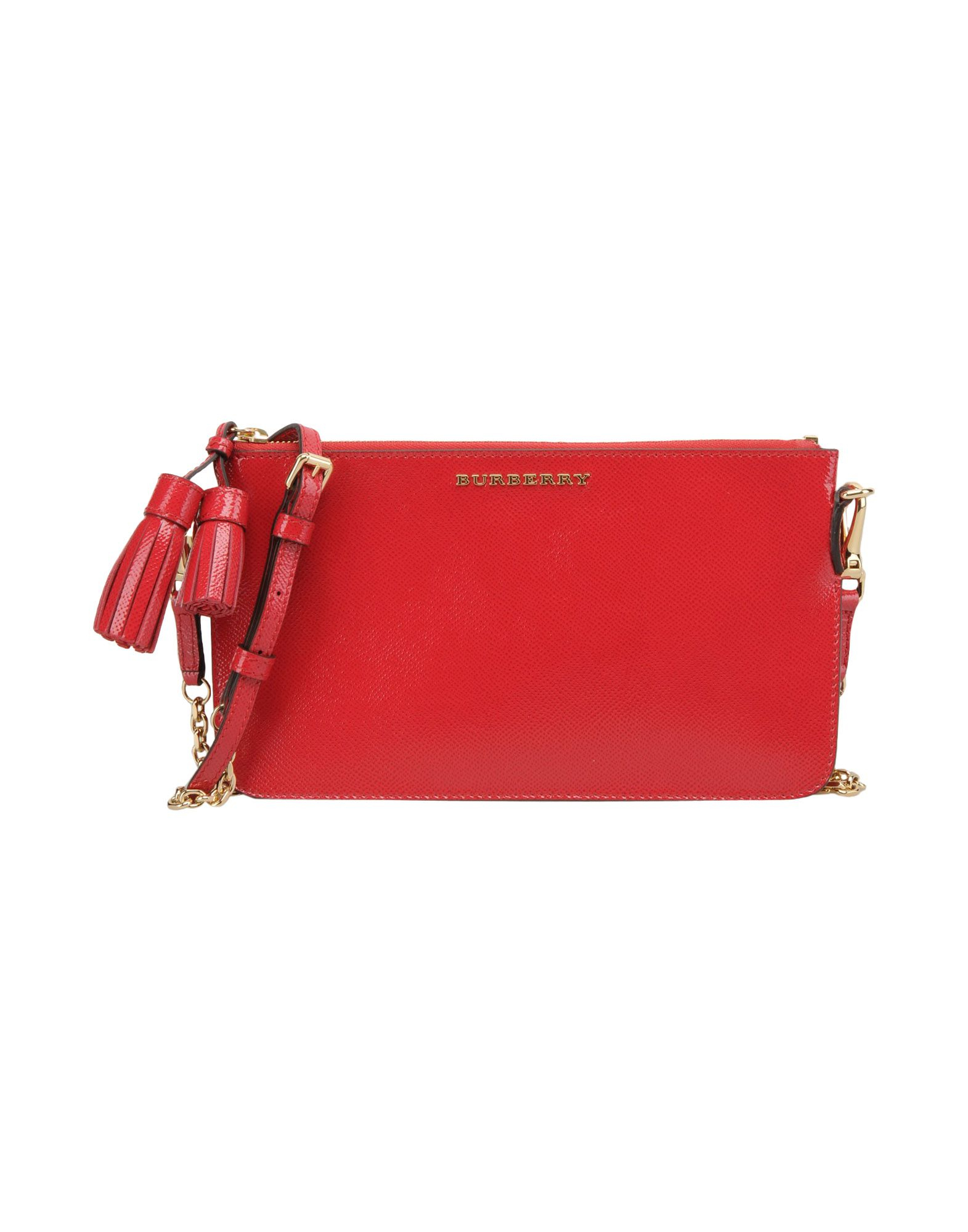 Burberry london Handbag in Red | Lyst