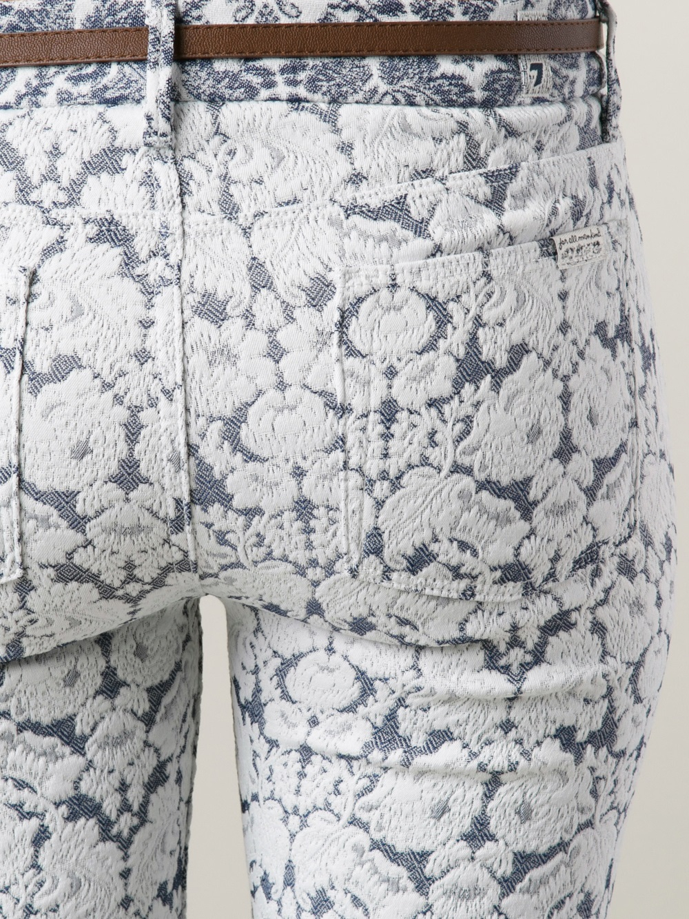 7 for all mankind printed jeans