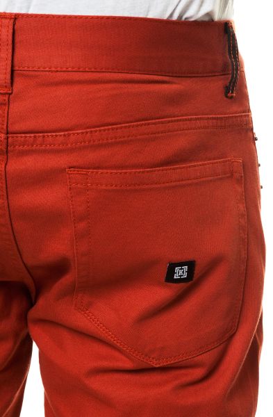 Kr3w The K Slim 5 Pocket Twill Pants in Orange for Men (Burnt Orange ...