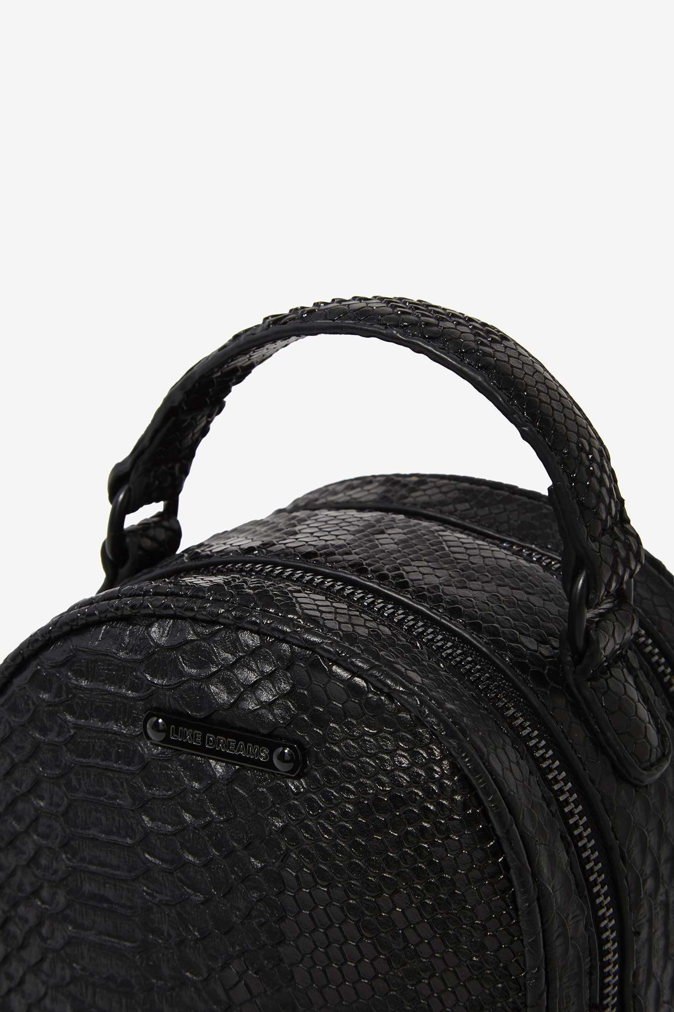 Nasty Gal Croc Stalker Vegan Leather Crossbody Bag in Black - Lyst