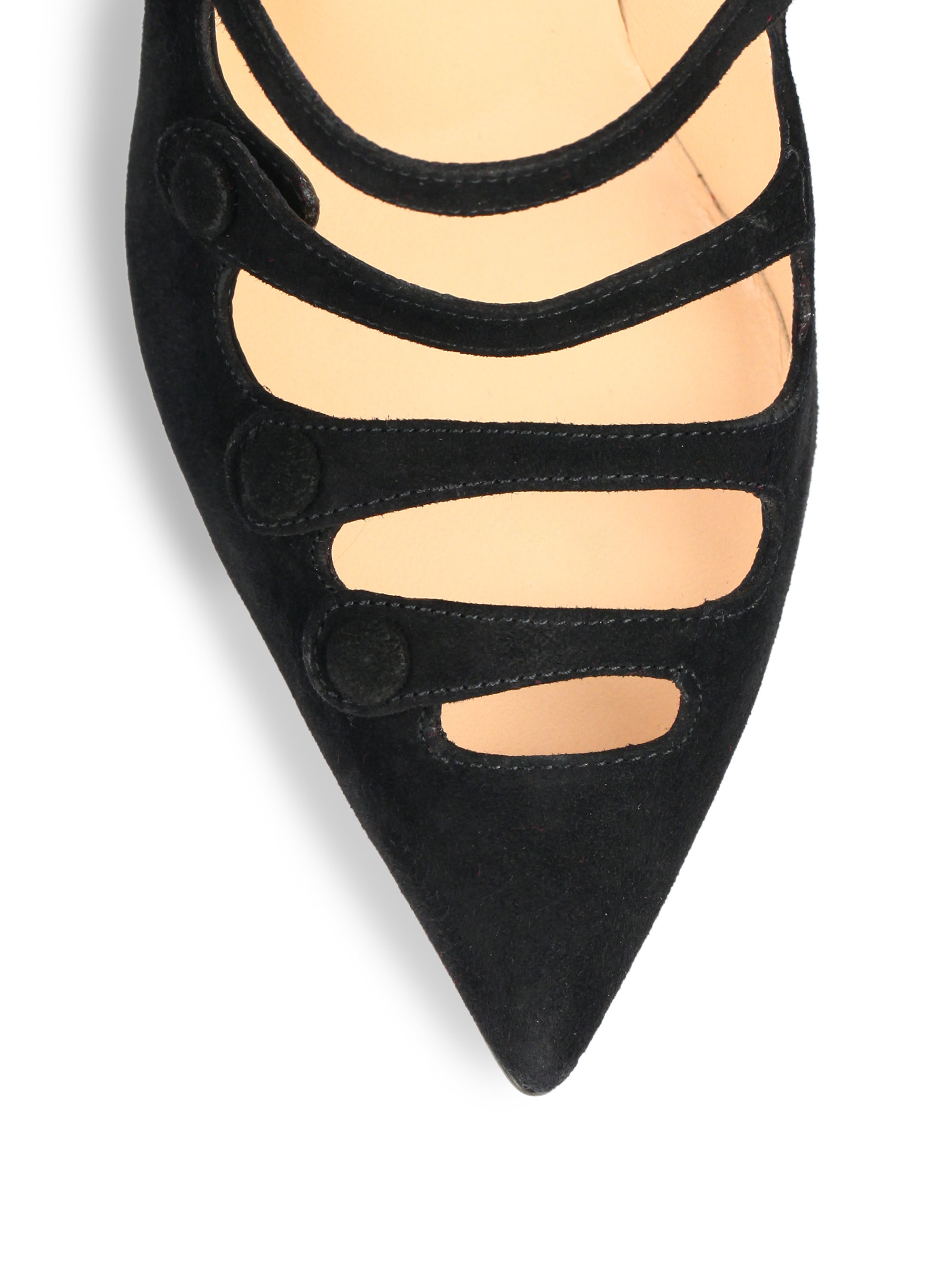 black strappy louboutin
