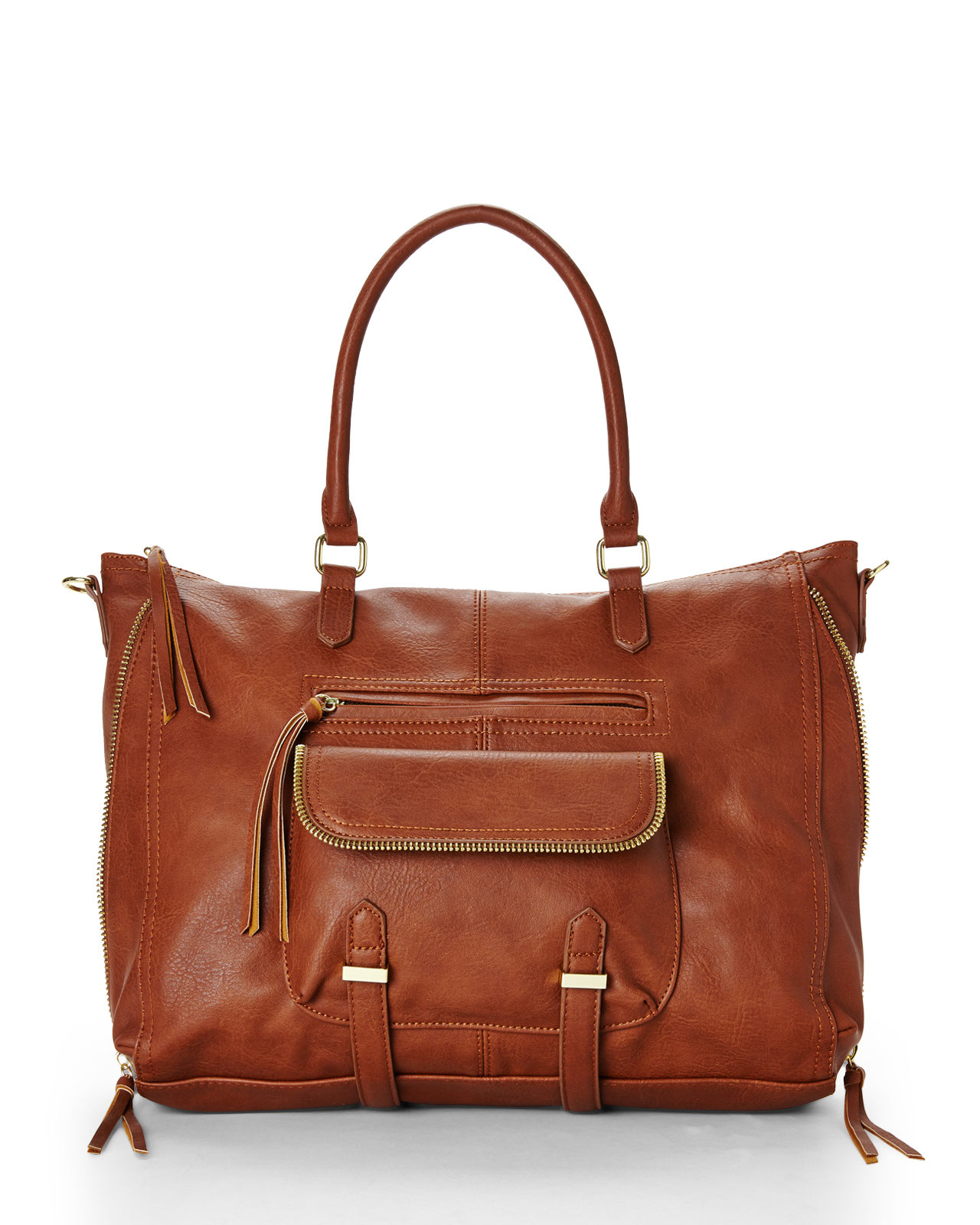 steve madden cognac bag