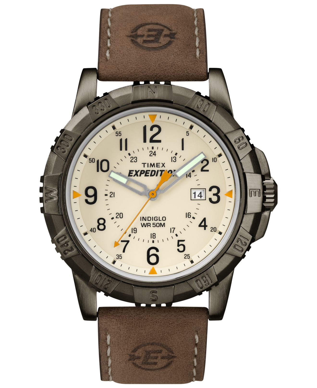 Lyst Timex Men'S Expedition Rugged Metal Field Brown Leather Strap