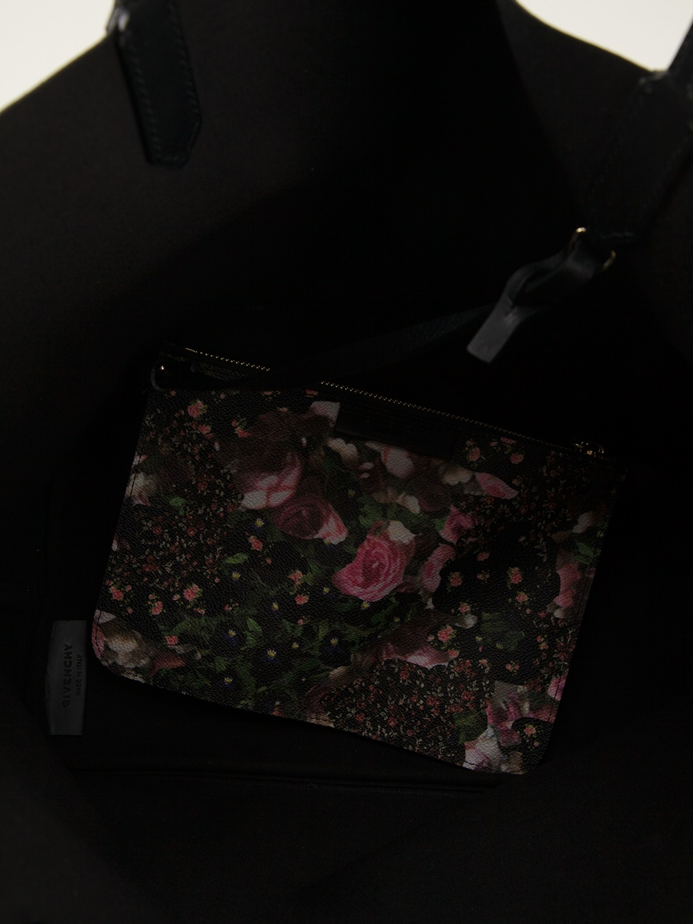 GIVENCHY Textured Coated Canvas Floral Print Large Antigona Tote Pink  1294810