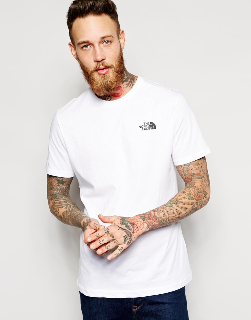 the north face white t shirt