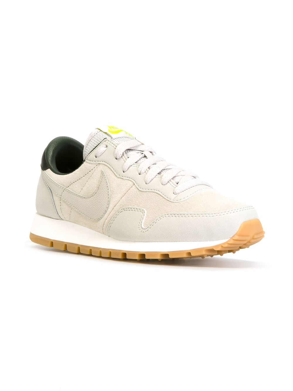 nike beige suede air pegasus trainers
