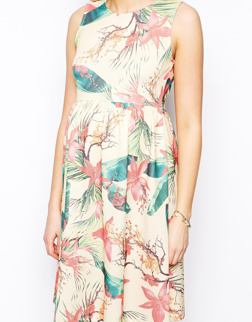 hawaiian floral print dresses