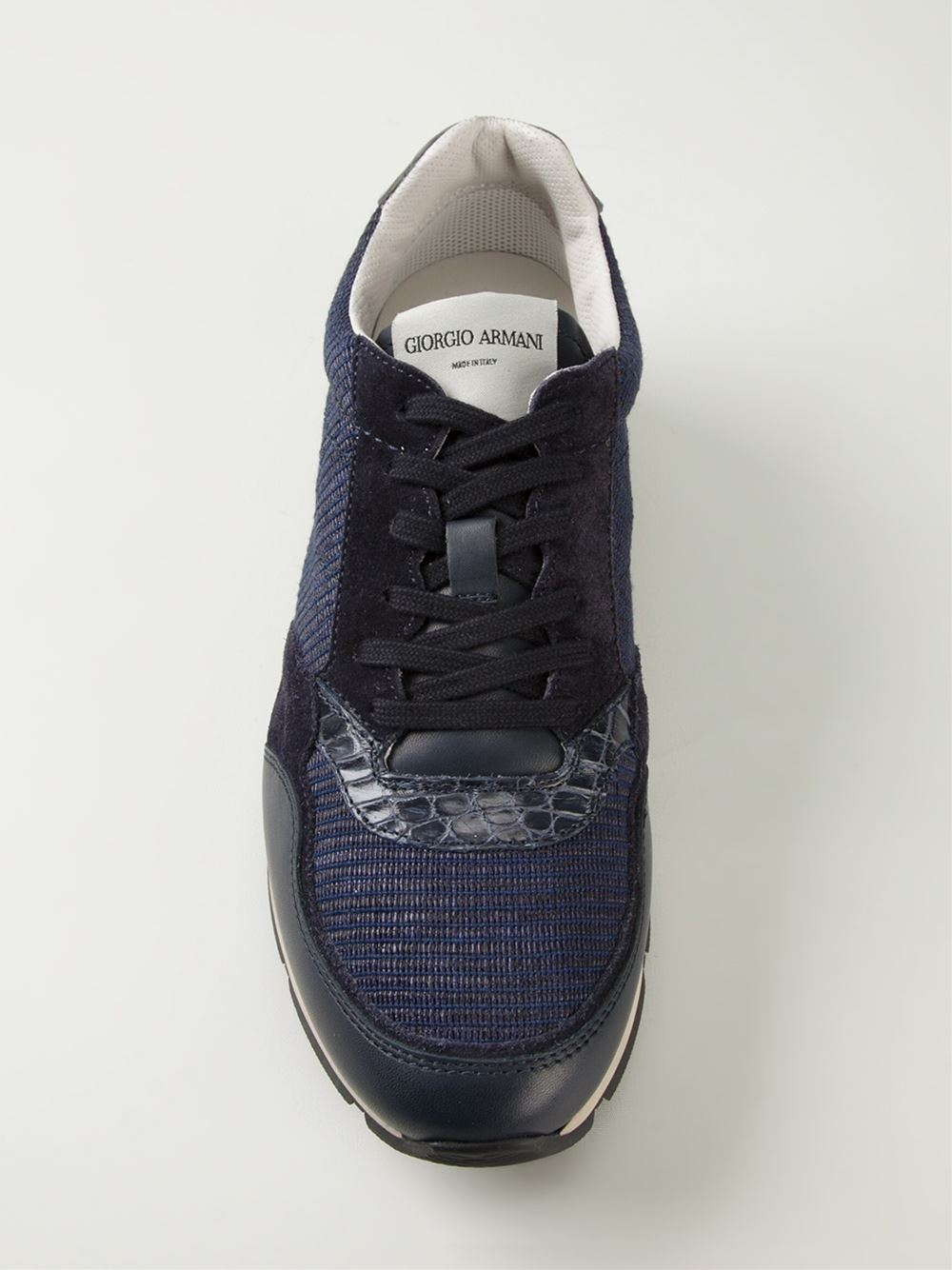 armani lace up sneakers