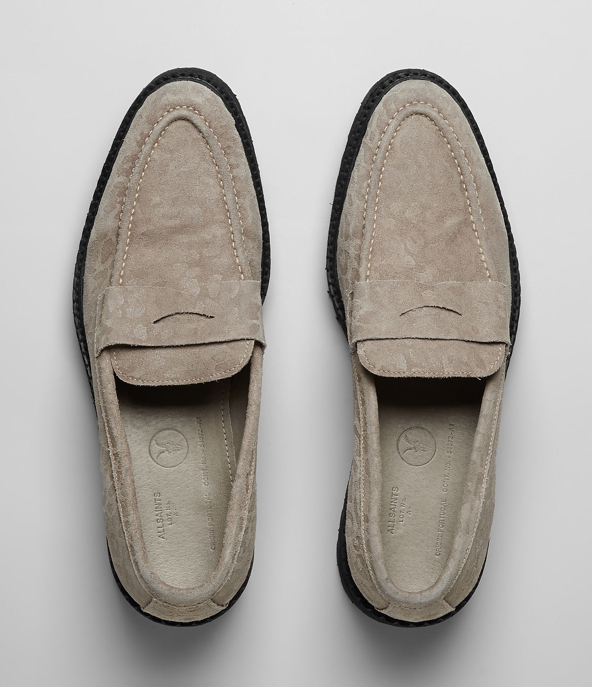 AllSaints Dedham Loafer in Gray for Men 
