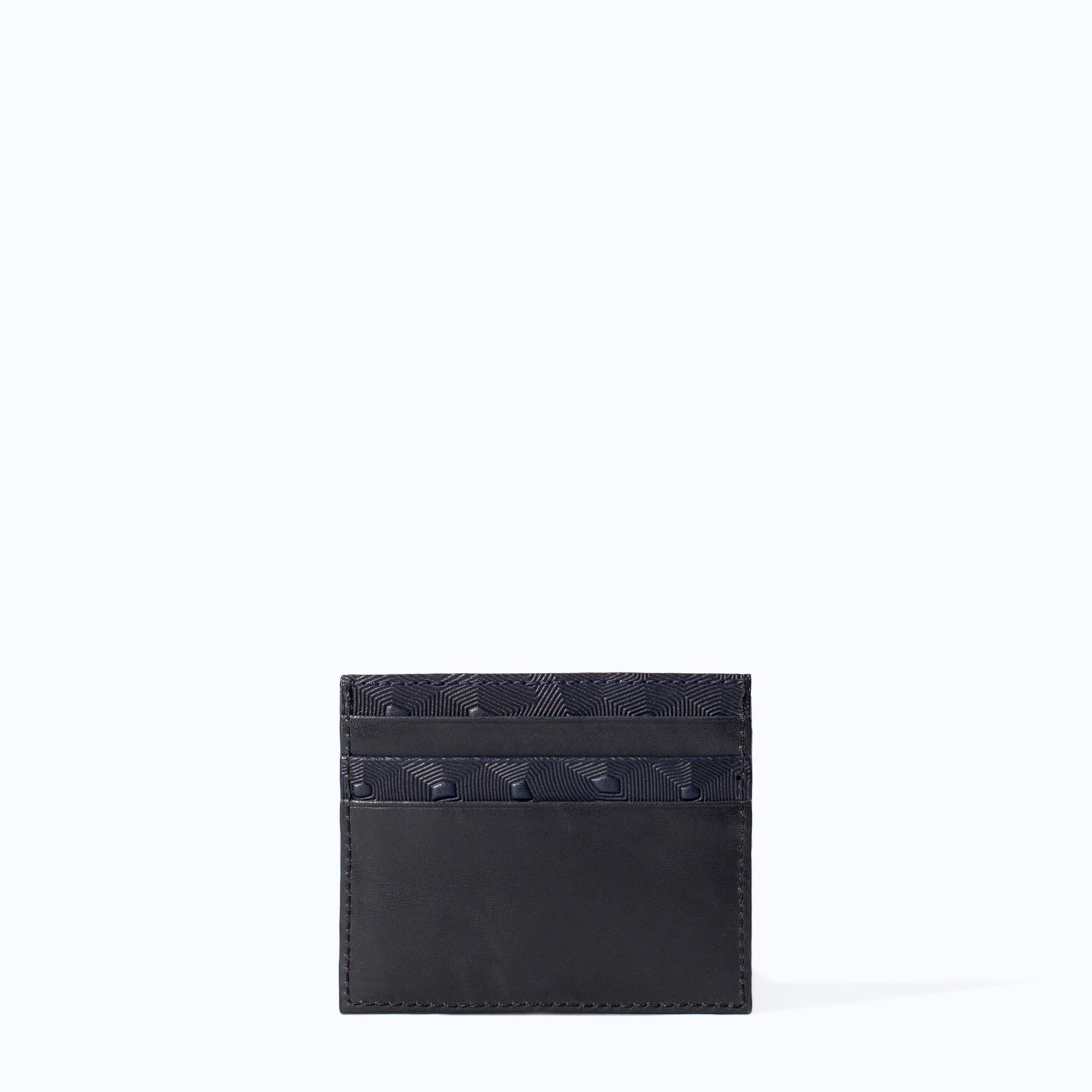 Zara Set Of Leather Wallet Business Card Holder in Black for Men | Lyst