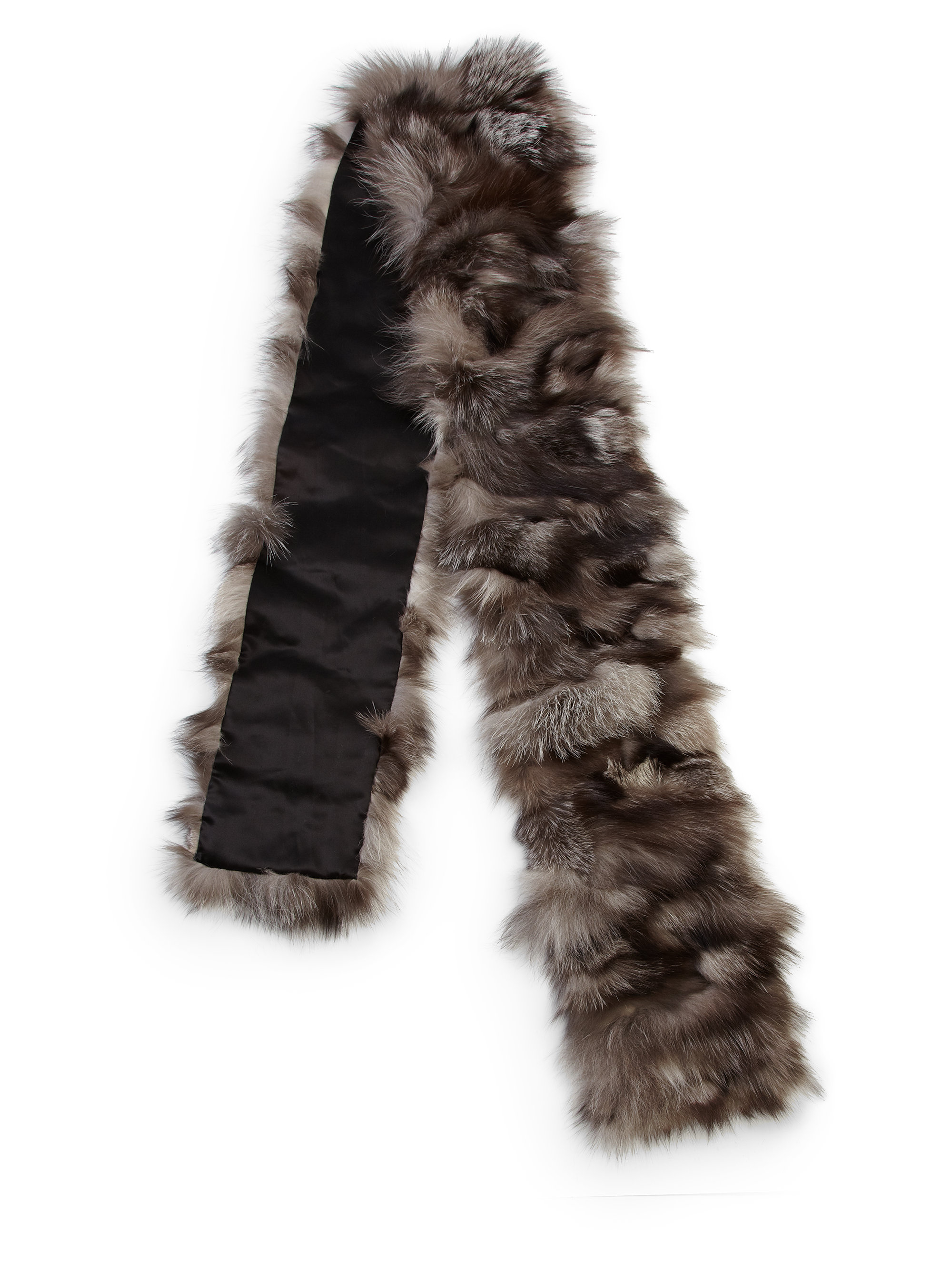 michael kors fur scarf