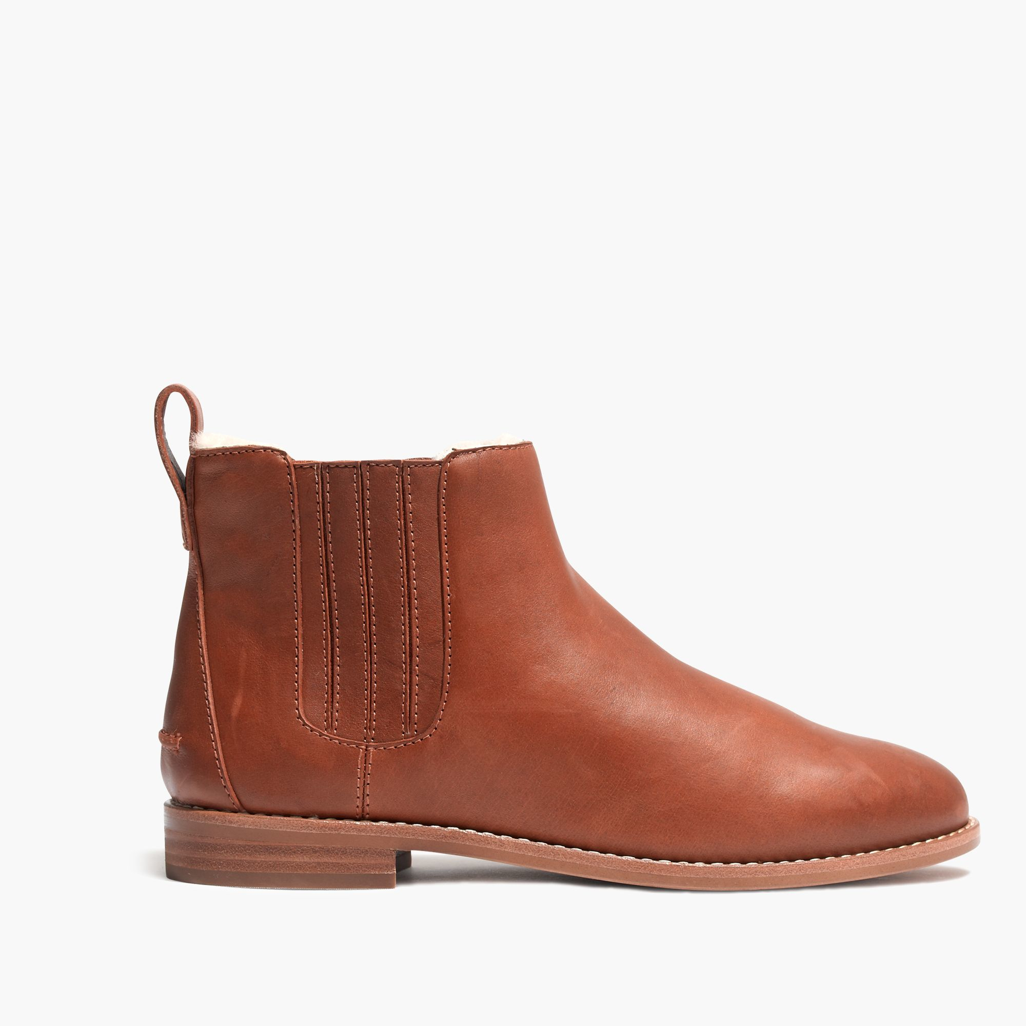 Lyst - Madewell The Chelsea Boot In Shearling in Brown