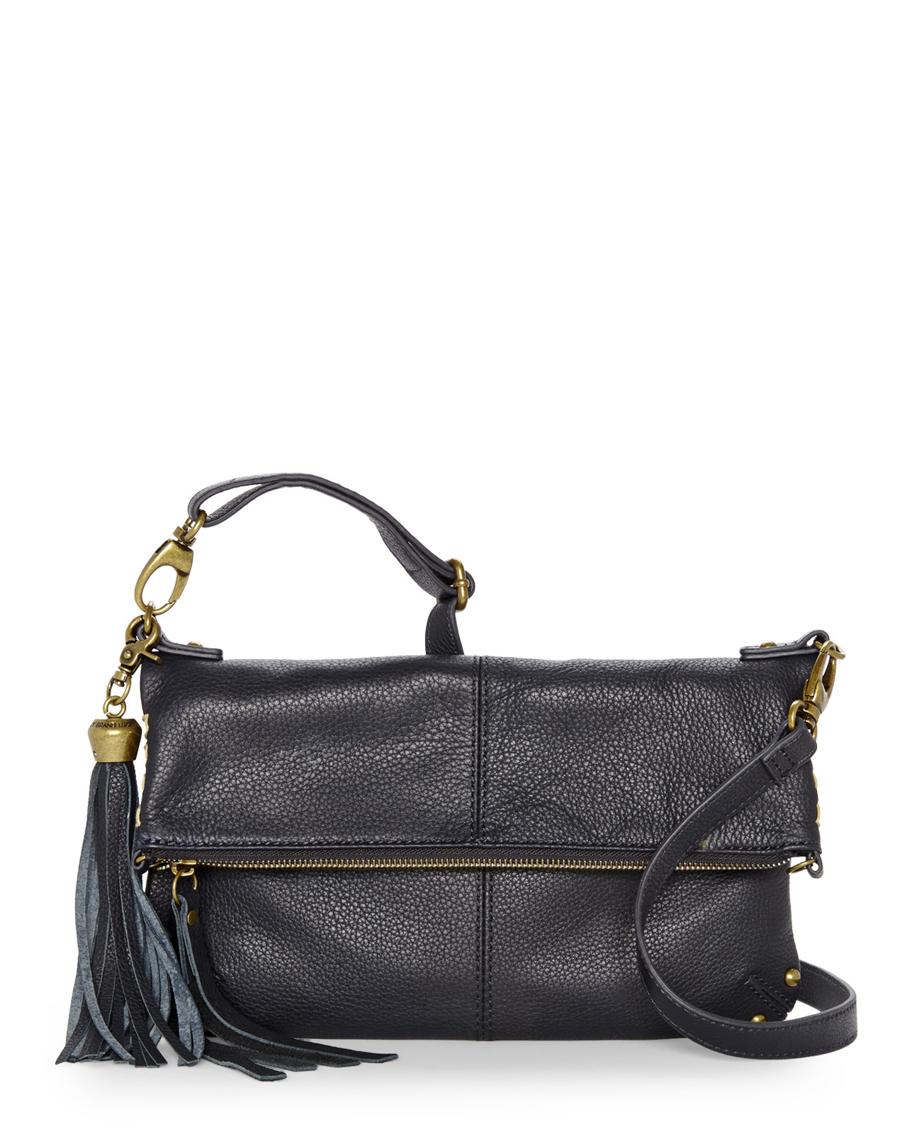 Lyst Lucky Brand Black Del Rey Foldover Convertible Clutch in Gray