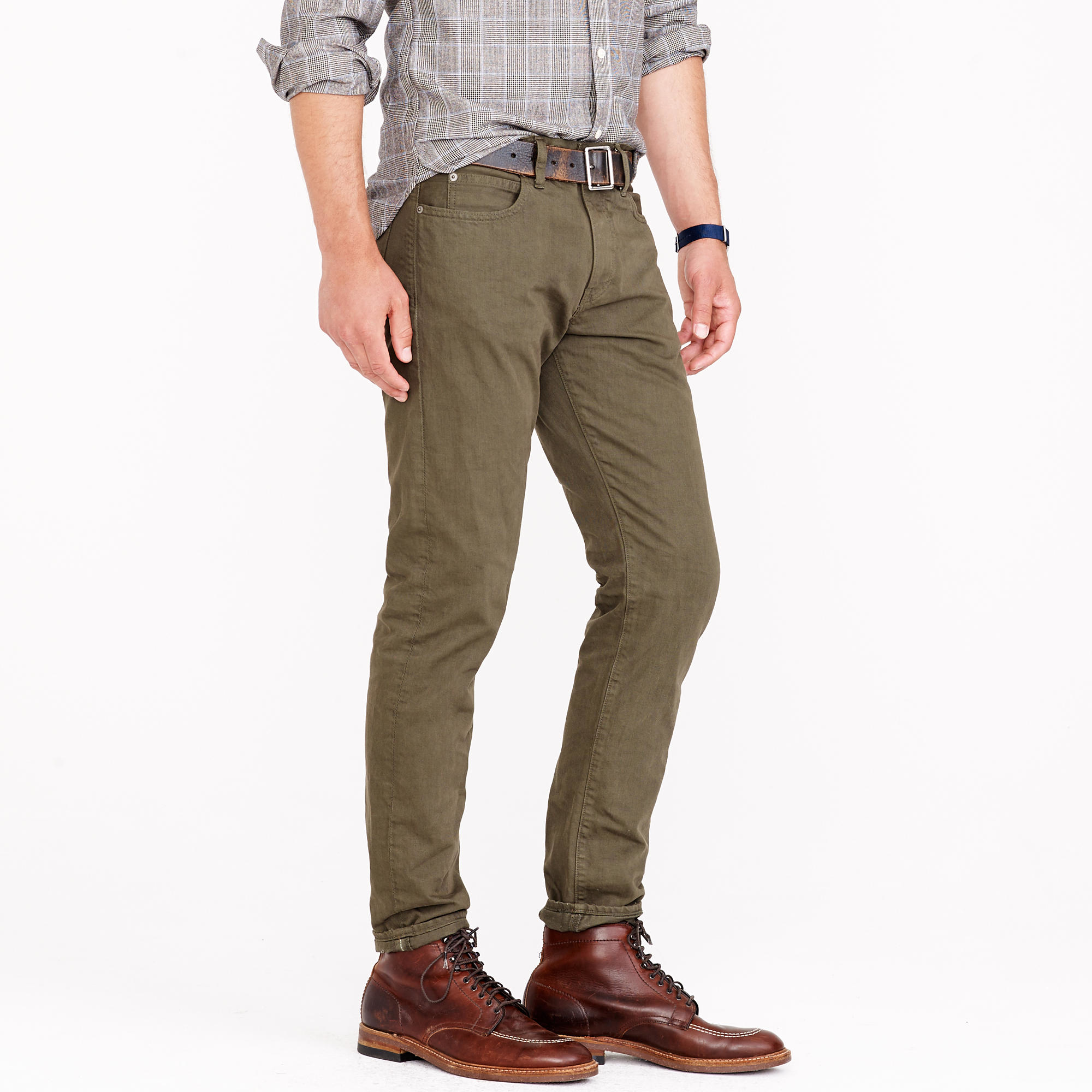 J.Crew Denim 484 Garmentdyed Jean in Green for Men Lyst