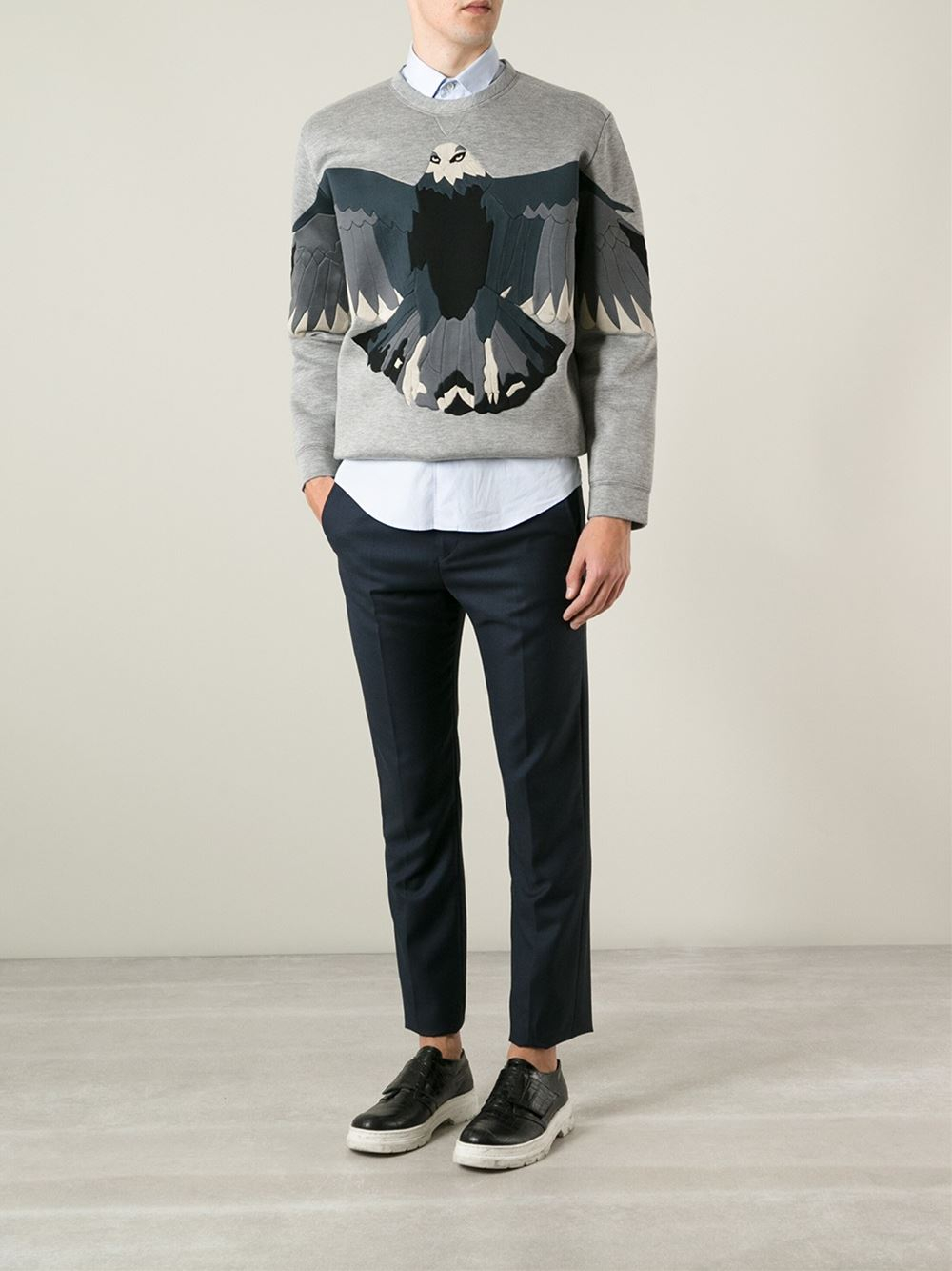 eagle print sweatshirt by valentino