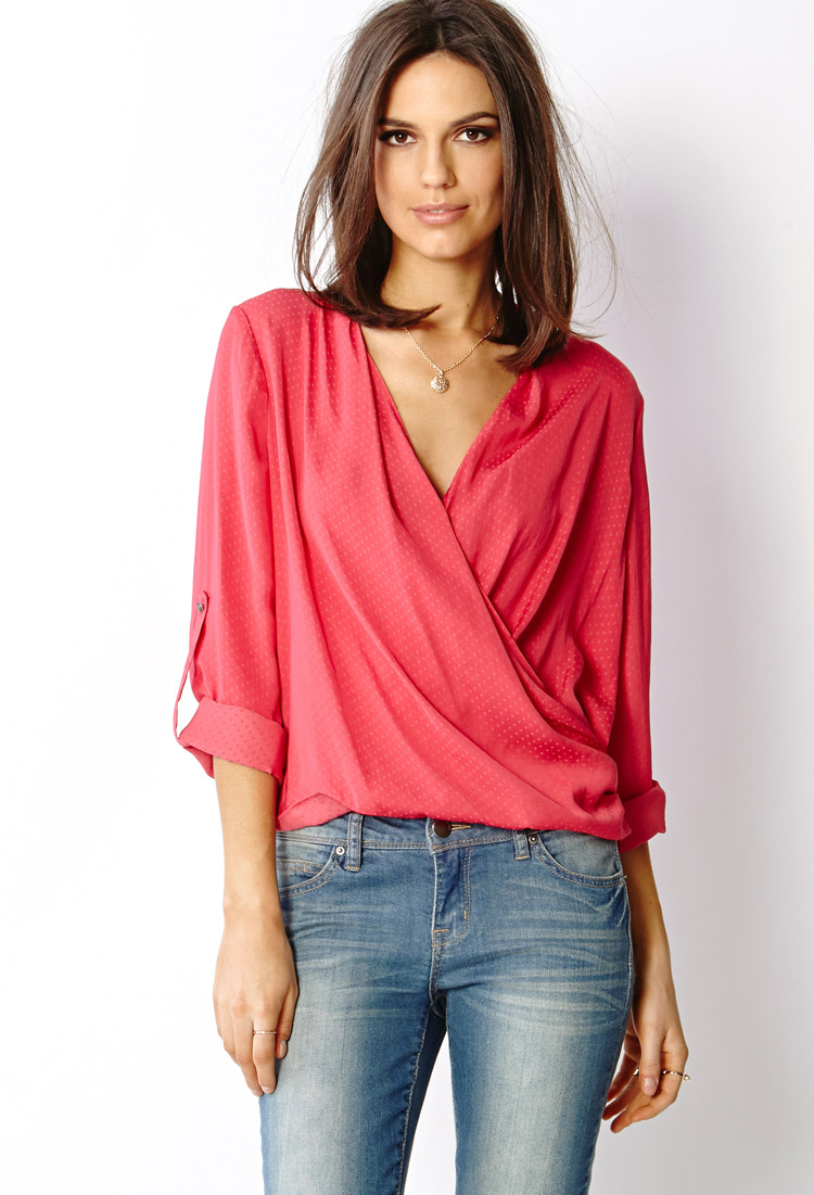 forever 21 surplice top