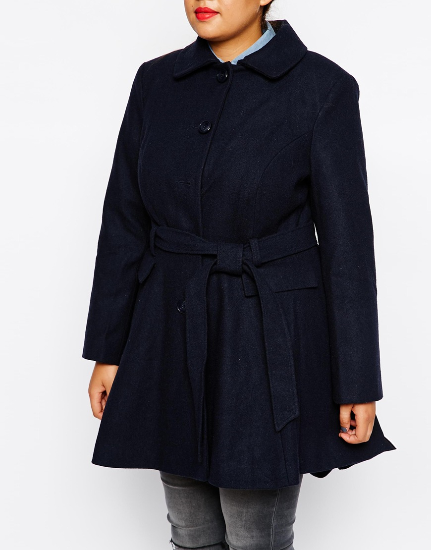 fit and flare coat asos