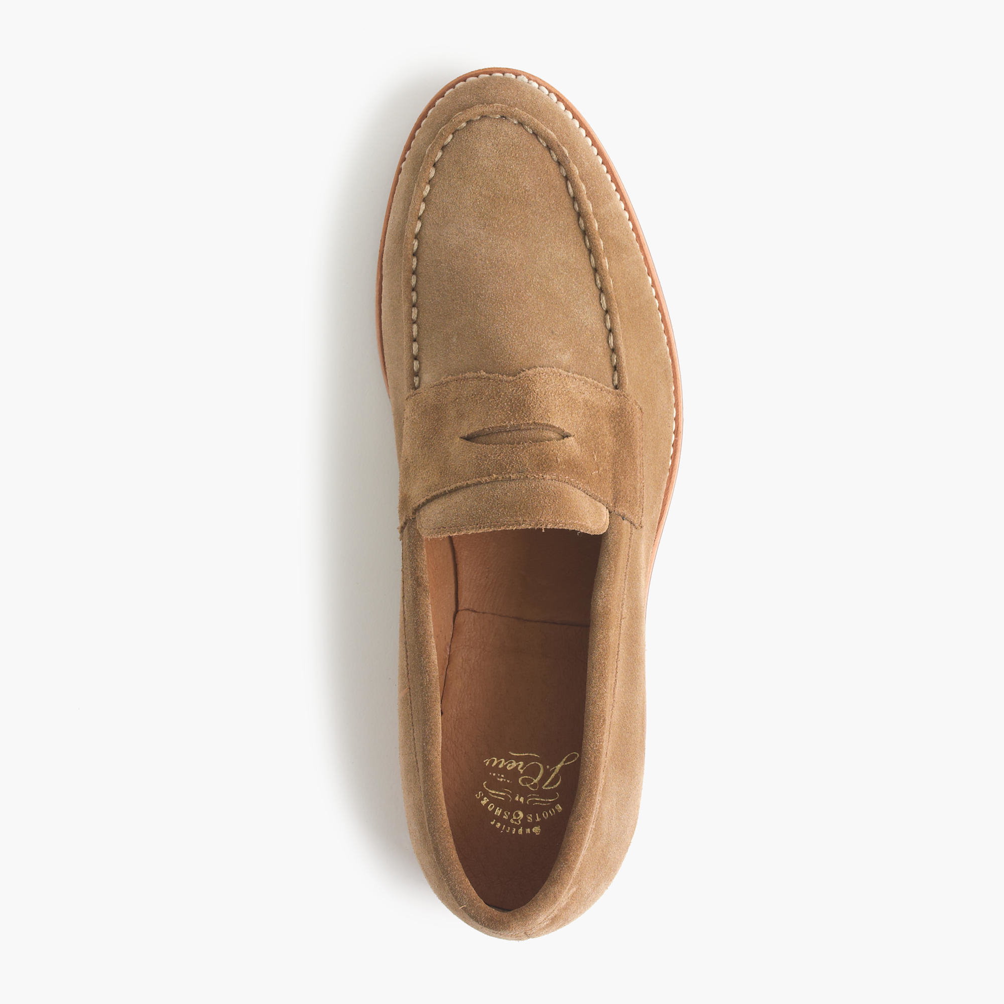 J.Crew Suede Loafers Brown for Men Lyst
