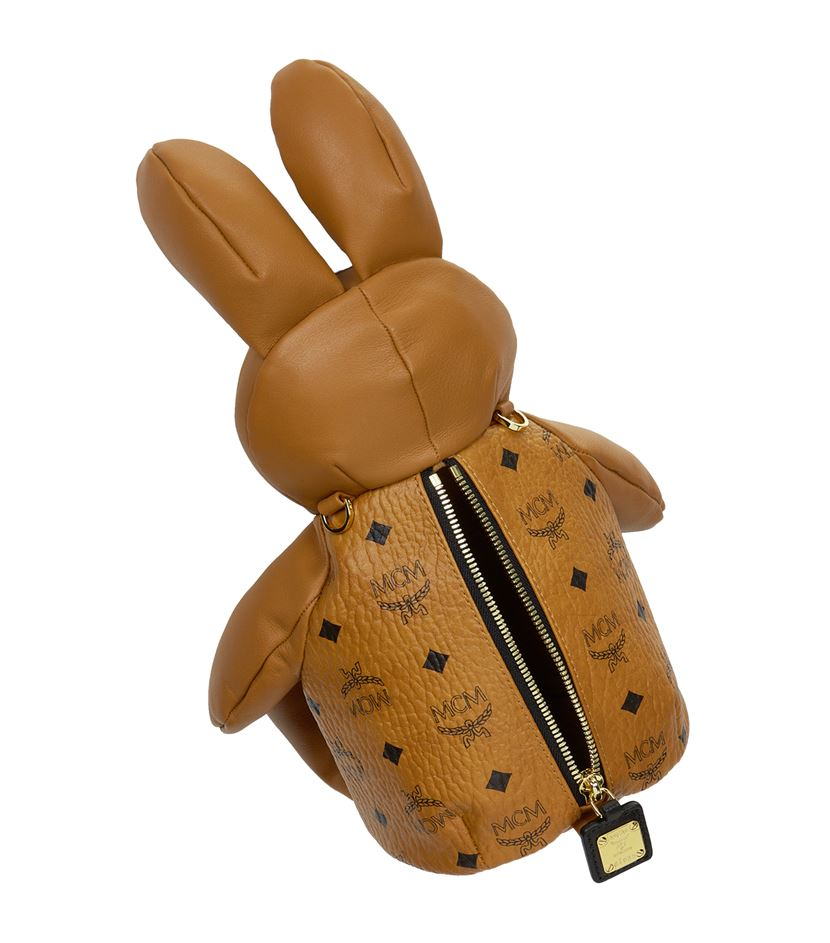 MCM Leather Rabbit Crossbody Bag in Brown - Lyst
