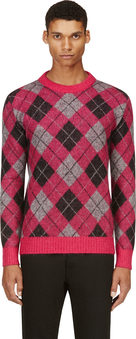 saint laurent pink sweater