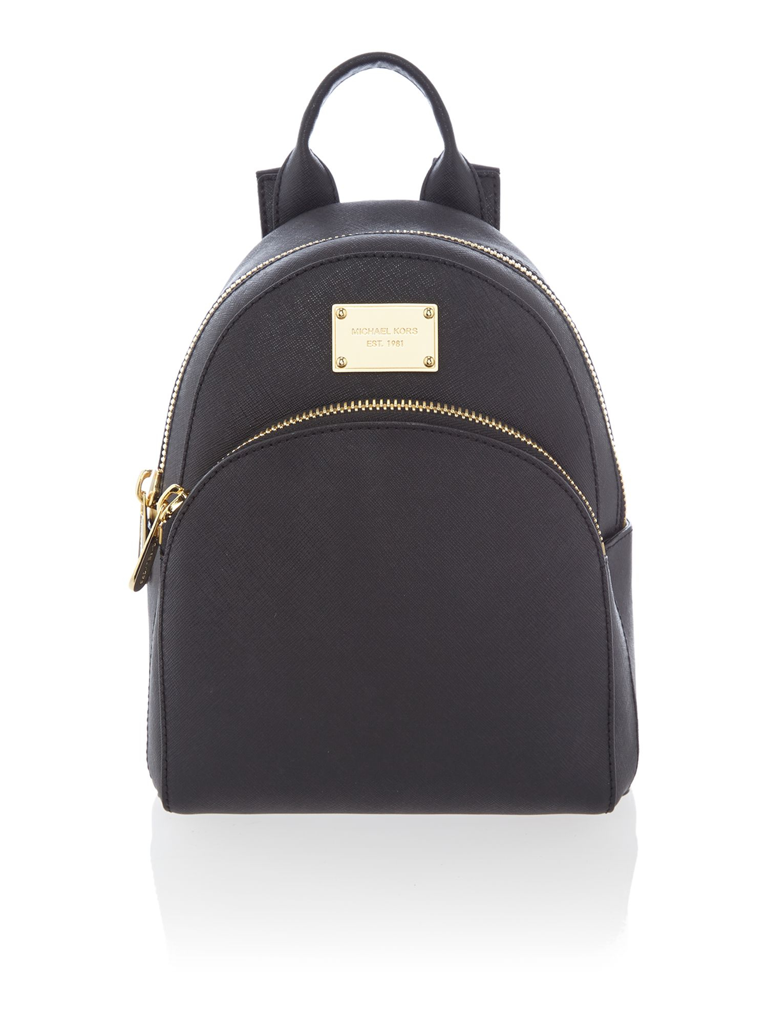 Michael kors Jetset Black Mini Backpack in Black | Lyst