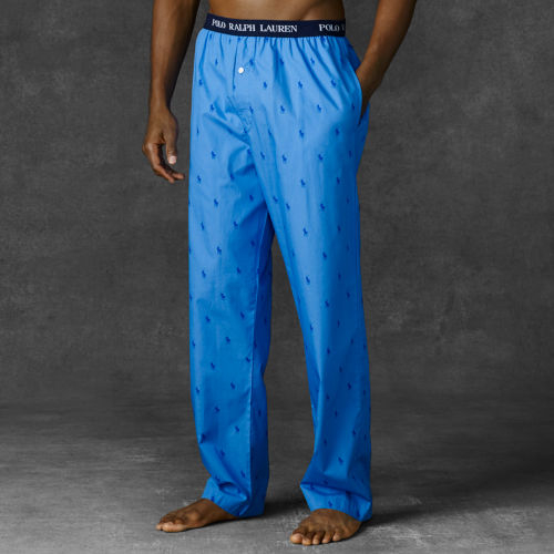 Polo Ralph Lauren Allover Pony Sleep Pant in Blue for Men - Lyst