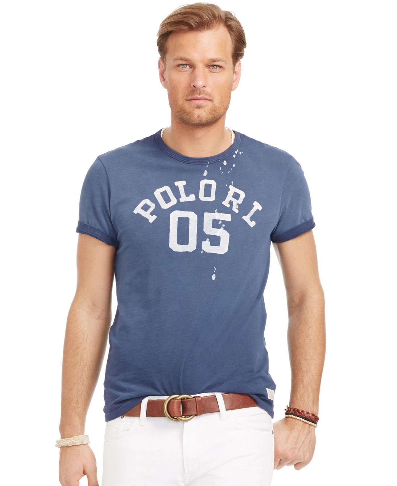 Polo ralph lauren Big And Tall Varsity Graphic T-shirt in Blue for Men ...