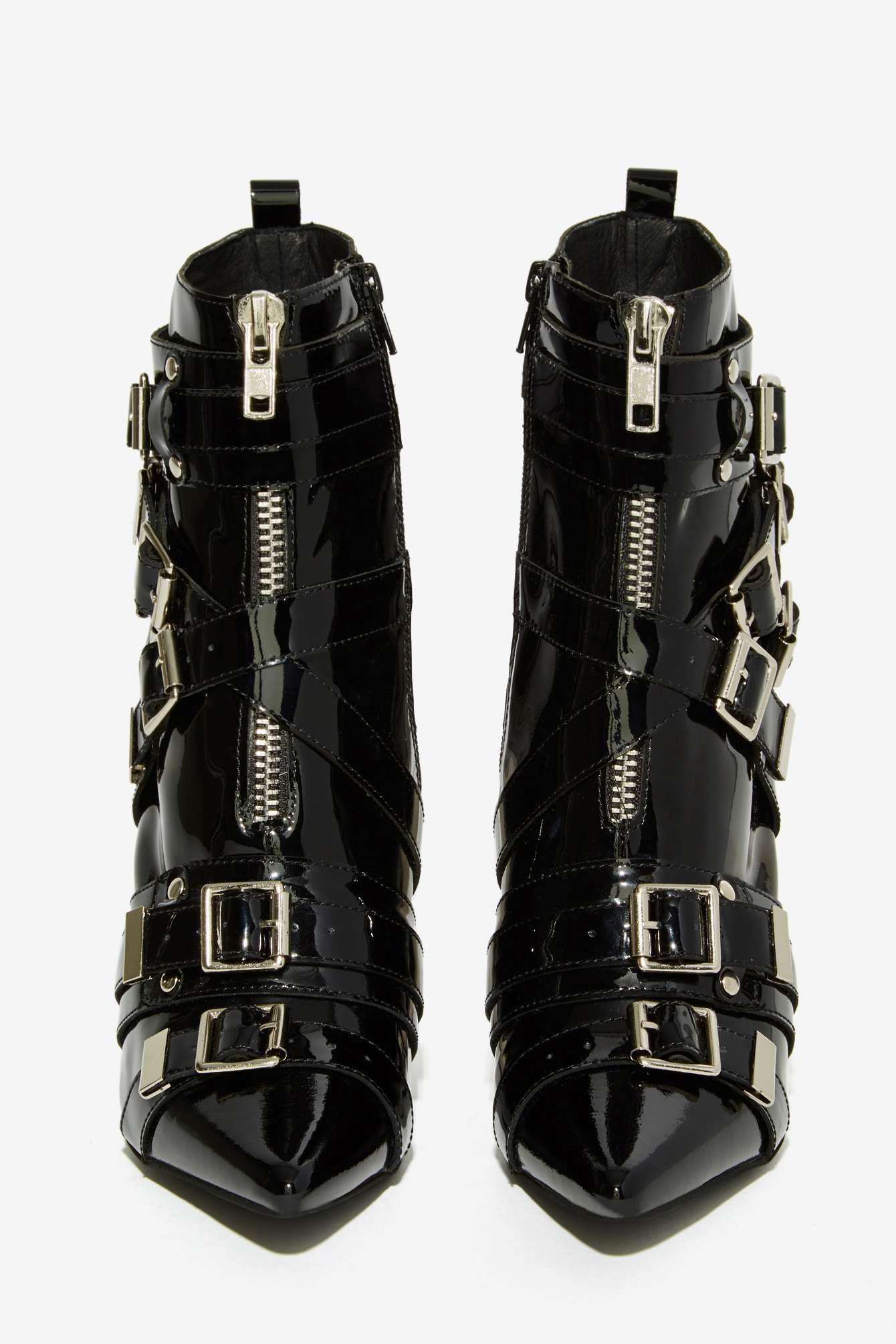 patent leather boots size 10