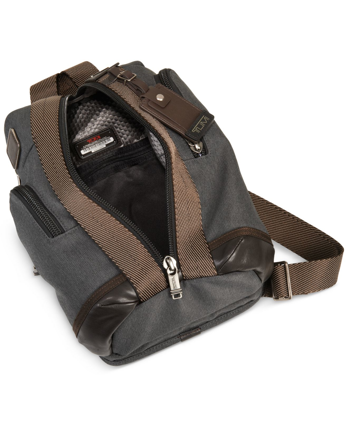 Tumi Synthetic Monterey Sling in Anthracite (Brown) for Men Lyst