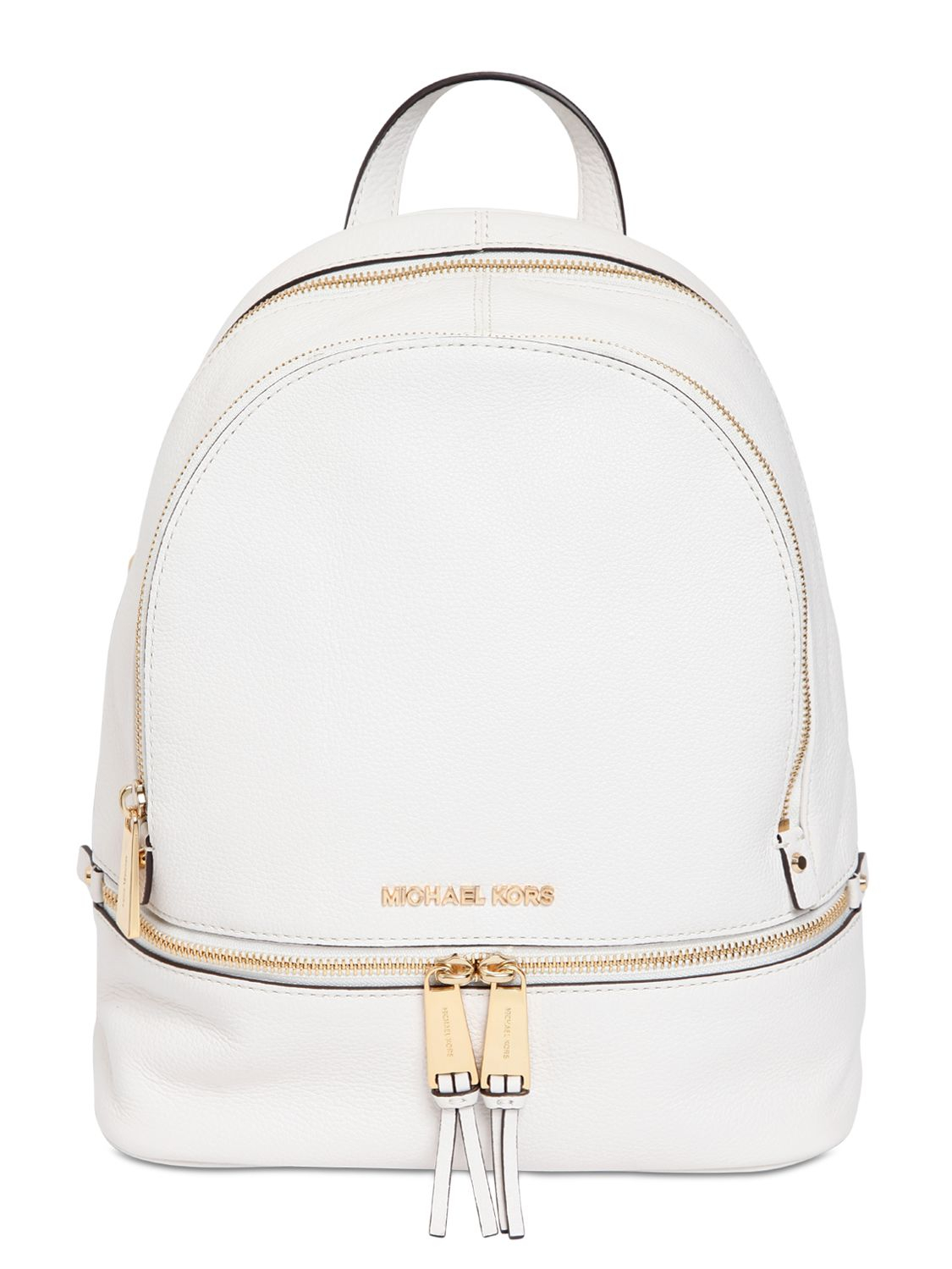MICHAEL Michael Kors Reha Leather Small Backpack in White for Men - Lyst