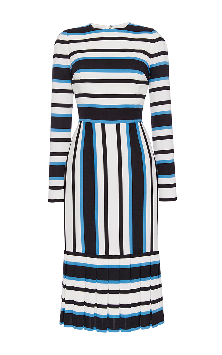 dolce and gabbana blue and white dress