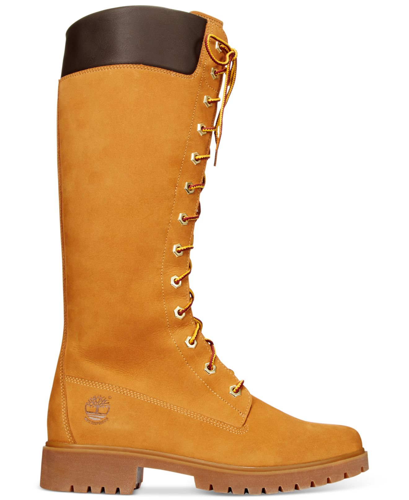 Timberland Women's 14" Premium Laceup Boots in Natural Lyst