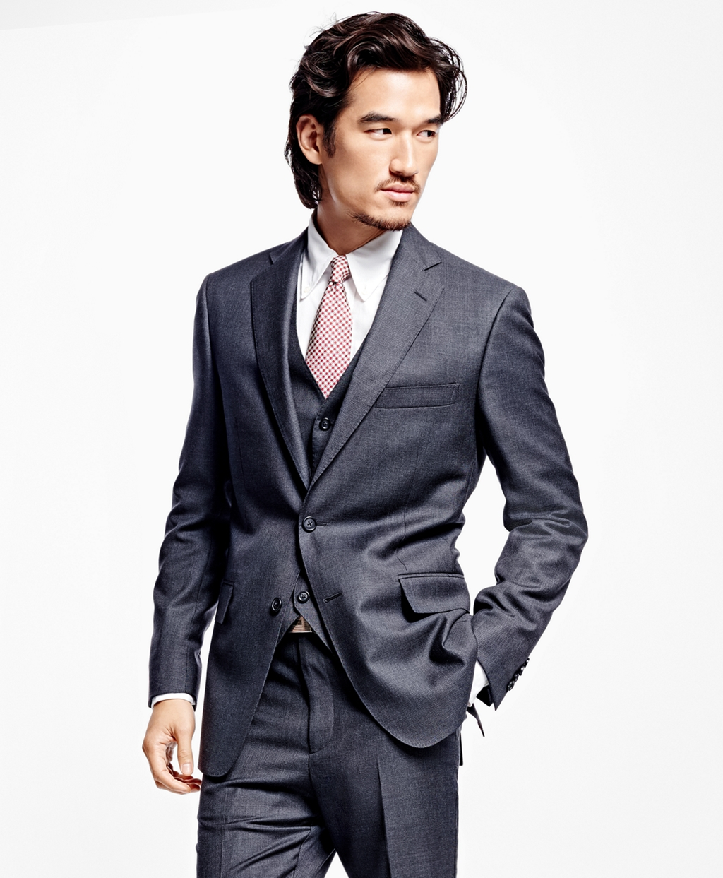 Lyst - Brooks Brothers Regent Fit Three-piece Screen Weave 1818 Suit in ...
