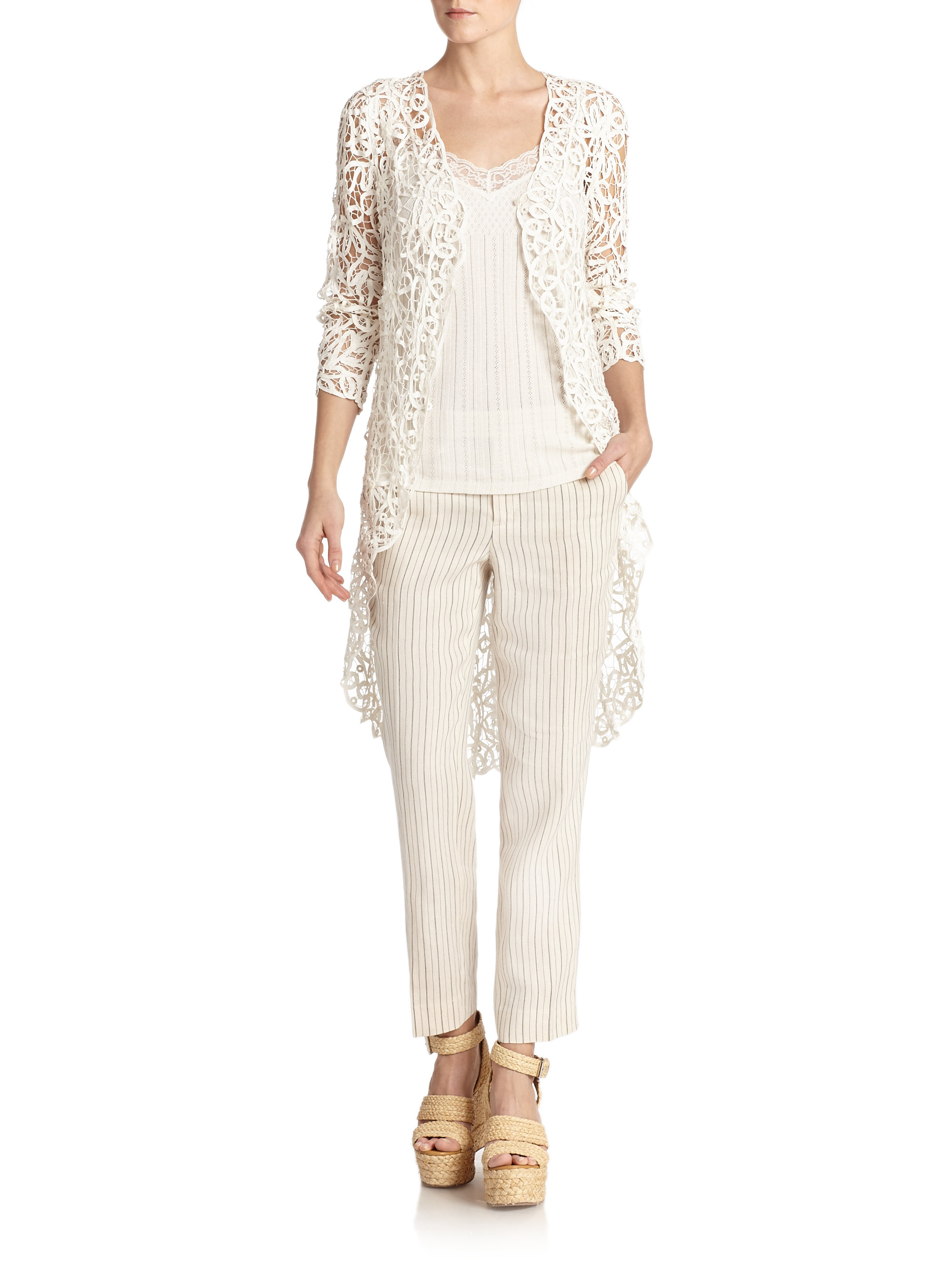 Lauren ralph lauren white lace dress Clearance