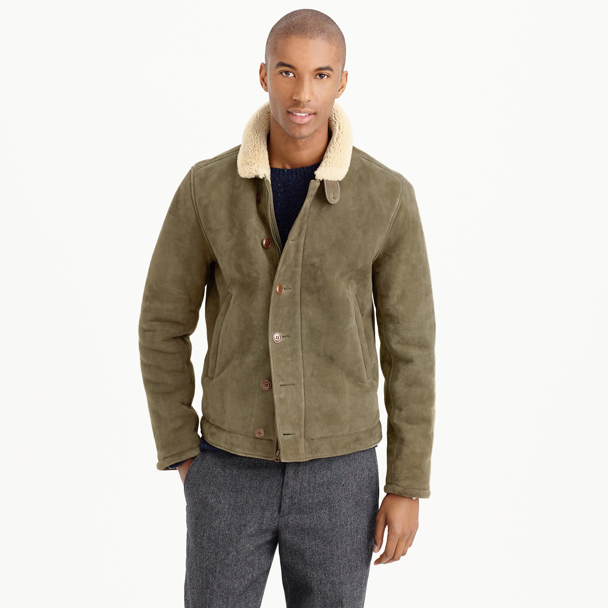j crew lambswool bomber