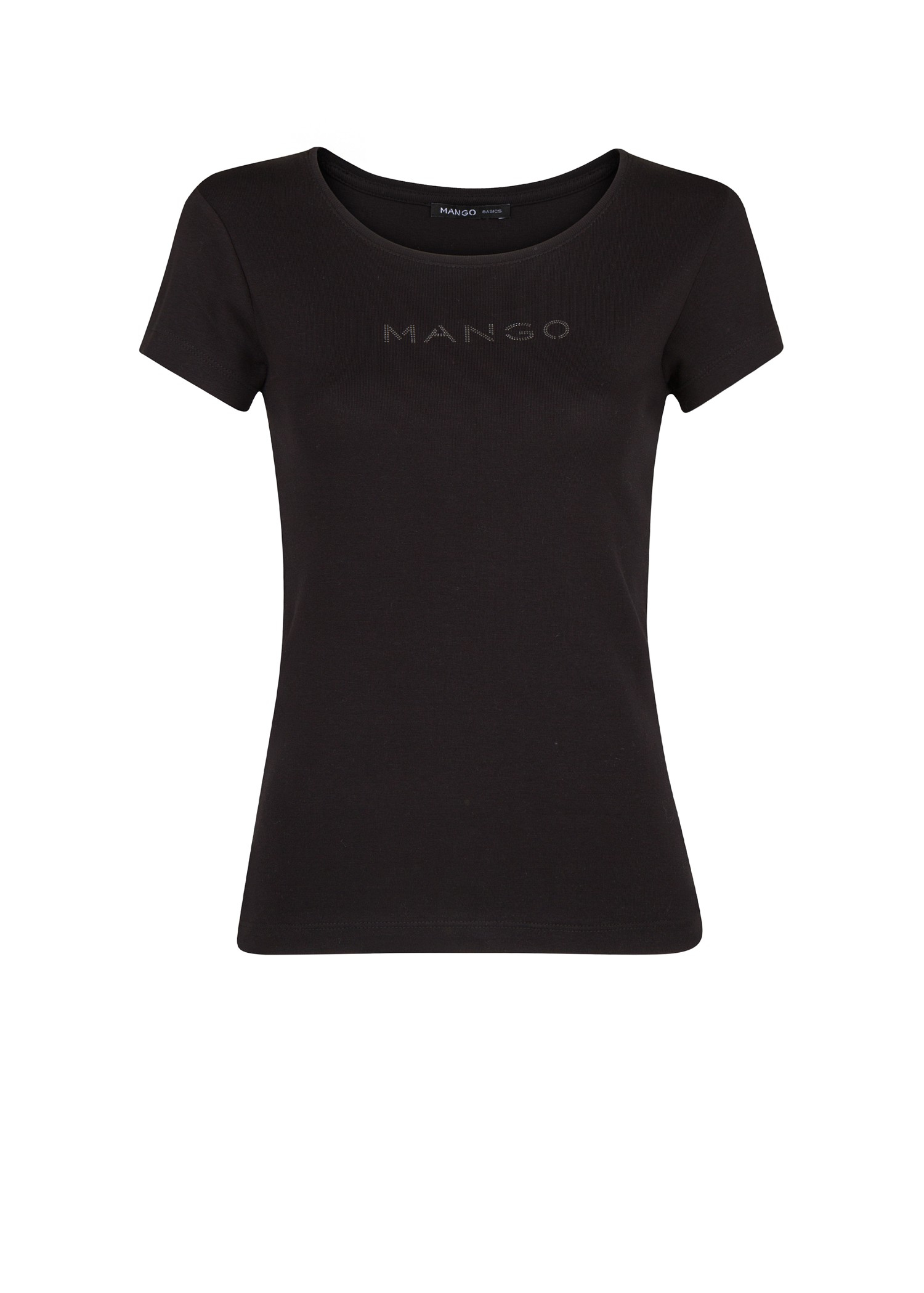 Mango Logo TShirt in Black Lyst