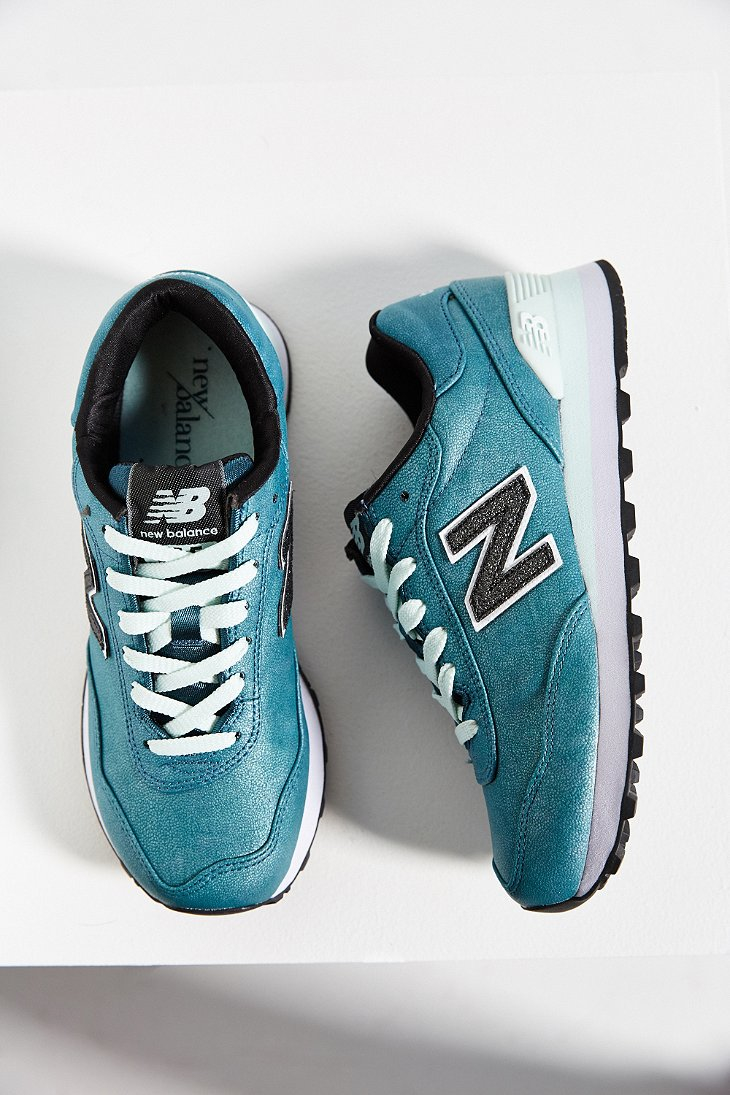 New Balance Leather 515 Precious Metals Running Sneaker in Dark Green ...